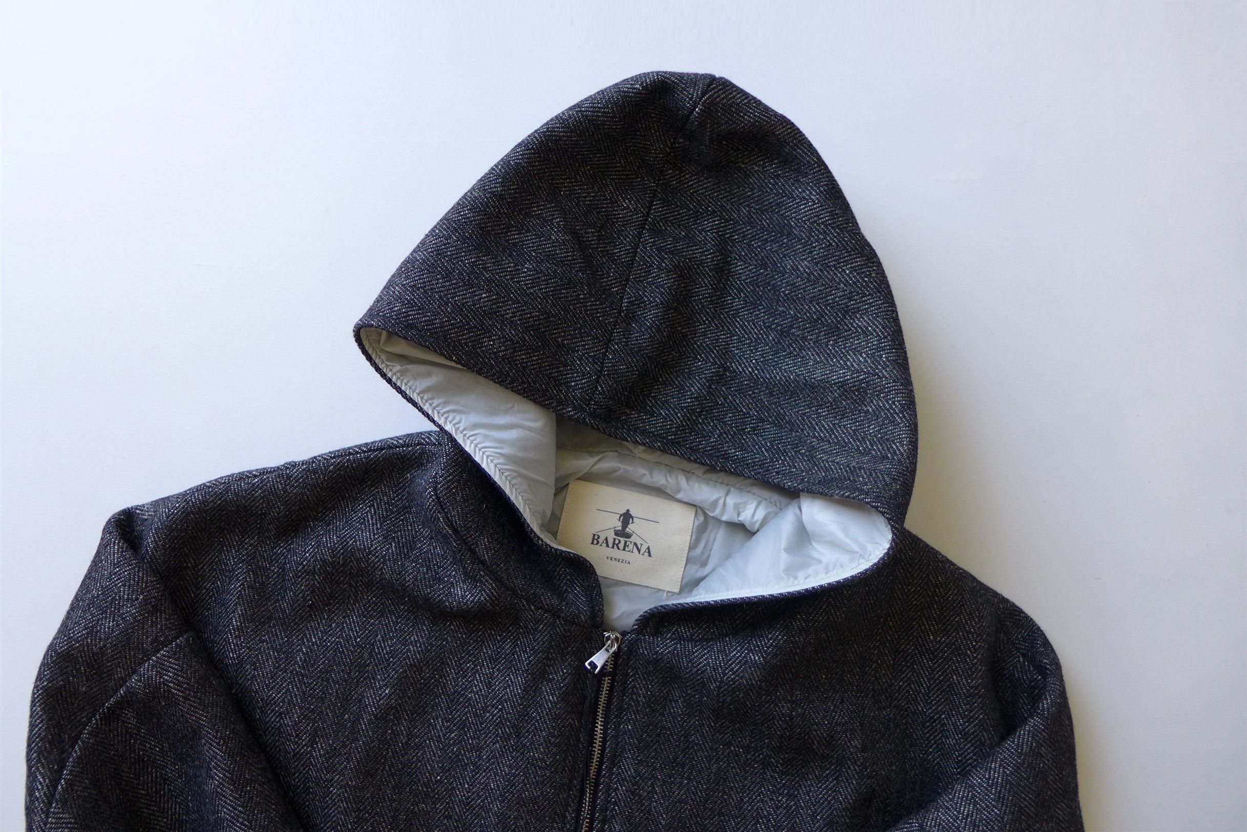 Barena Barena Archivio Luna Coat - Grey Herringbone Wool Size US XL / EU 56 / 4 - 5 Thumbnail