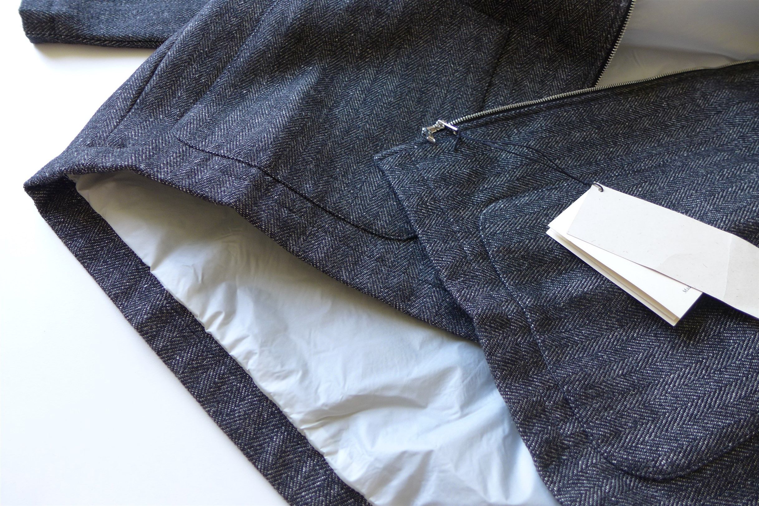 Barena Barena Archivio Luna Coat - Grey Herringbone Wool Size US XL / EU 56 / 4 - 8 Thumbnail