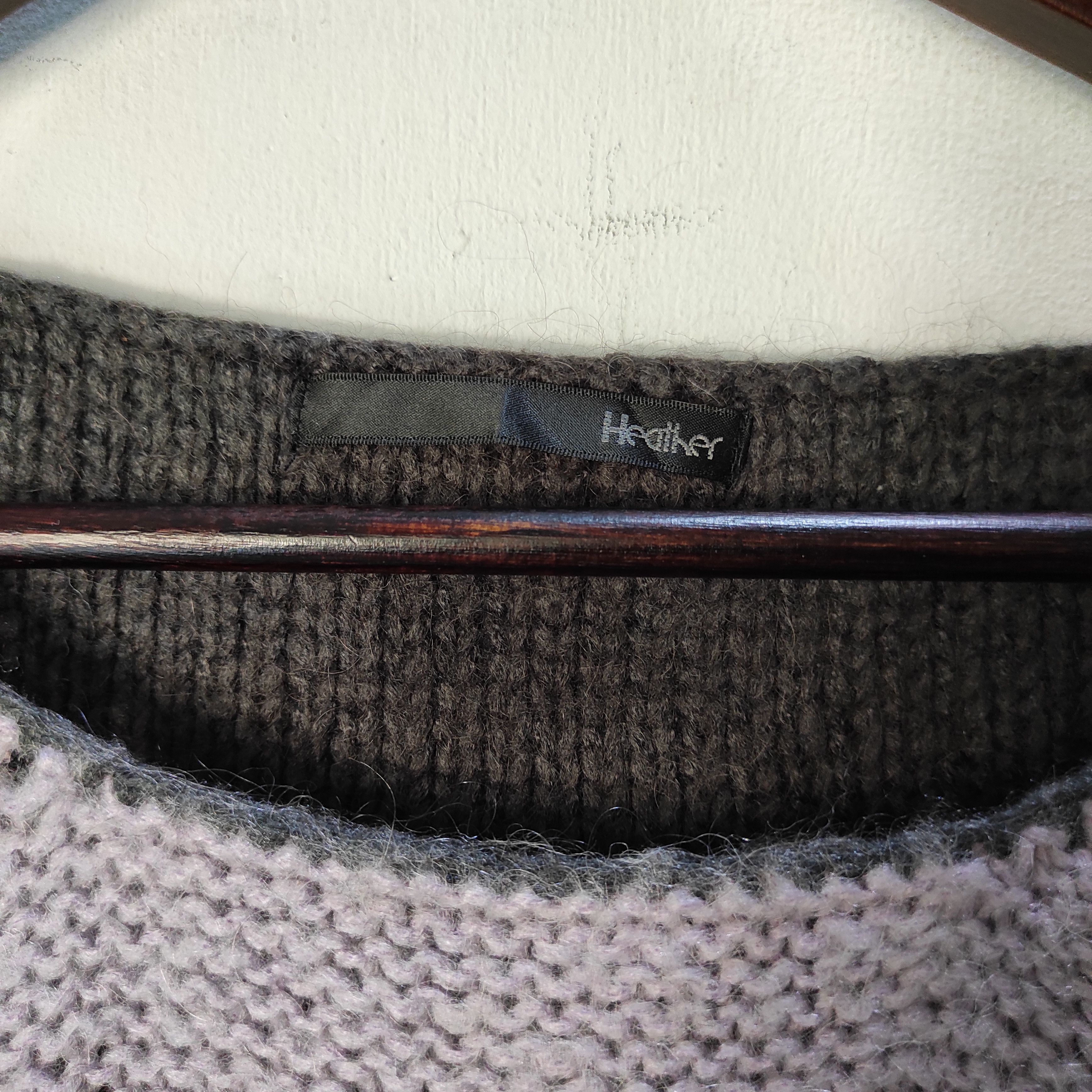 Aran Isles Knitwear × Japanese Brand Heather Color block Knitwear Sweaters Size M / US 6-8 / IT 42-44 - 6 Thumbnail