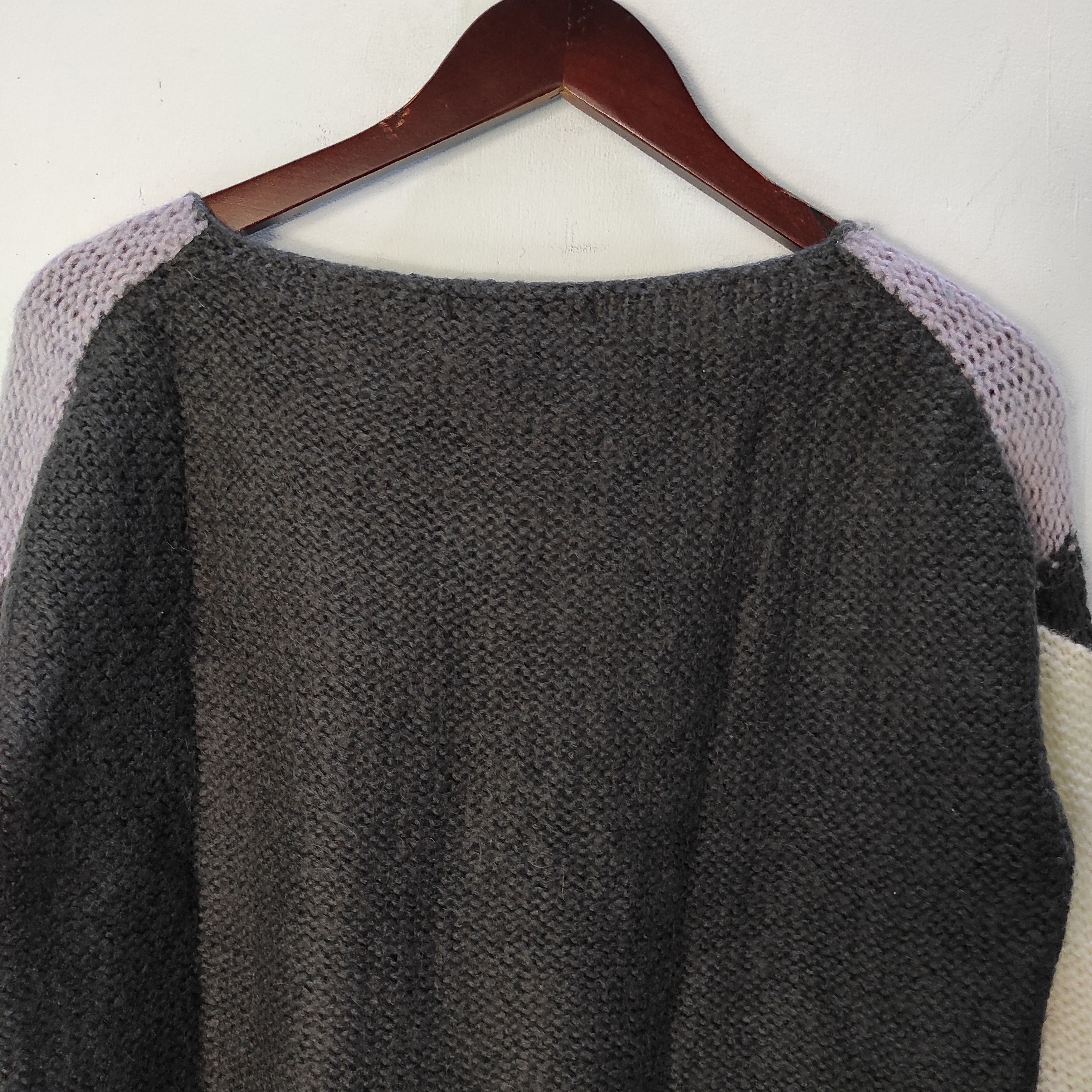 Aran Isles Knitwear × Japanese Brand Heather Color block Knitwear Sweaters Size M / US 6-8 / IT 42-44 - 11 Thumbnail