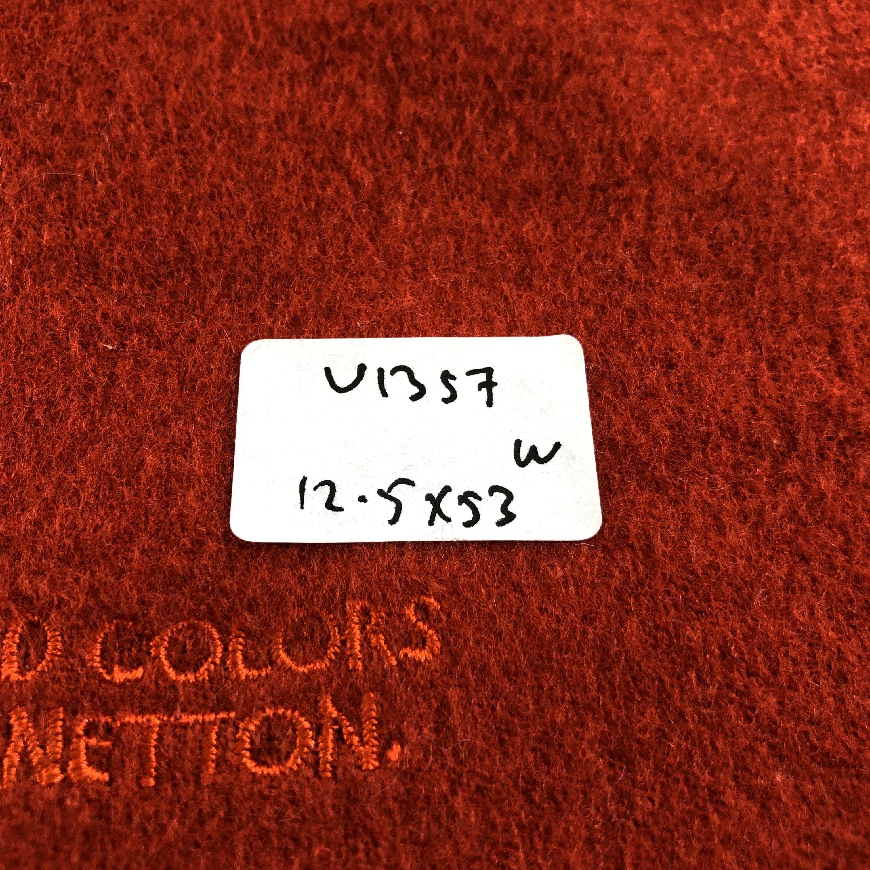 United Colors Of Benetton United Colors of Benetton Red Wool Scarf Muffler V1357 Size ONE SIZE - 8 Thumbnail