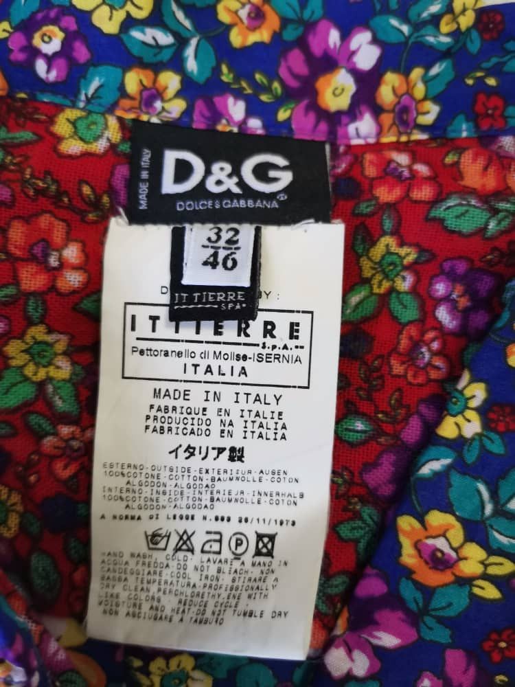 Designer DOLCE & GABBANA X ITALIAN SHIRT Size US S / EU 44-46 / 1 - 6 Thumbnail