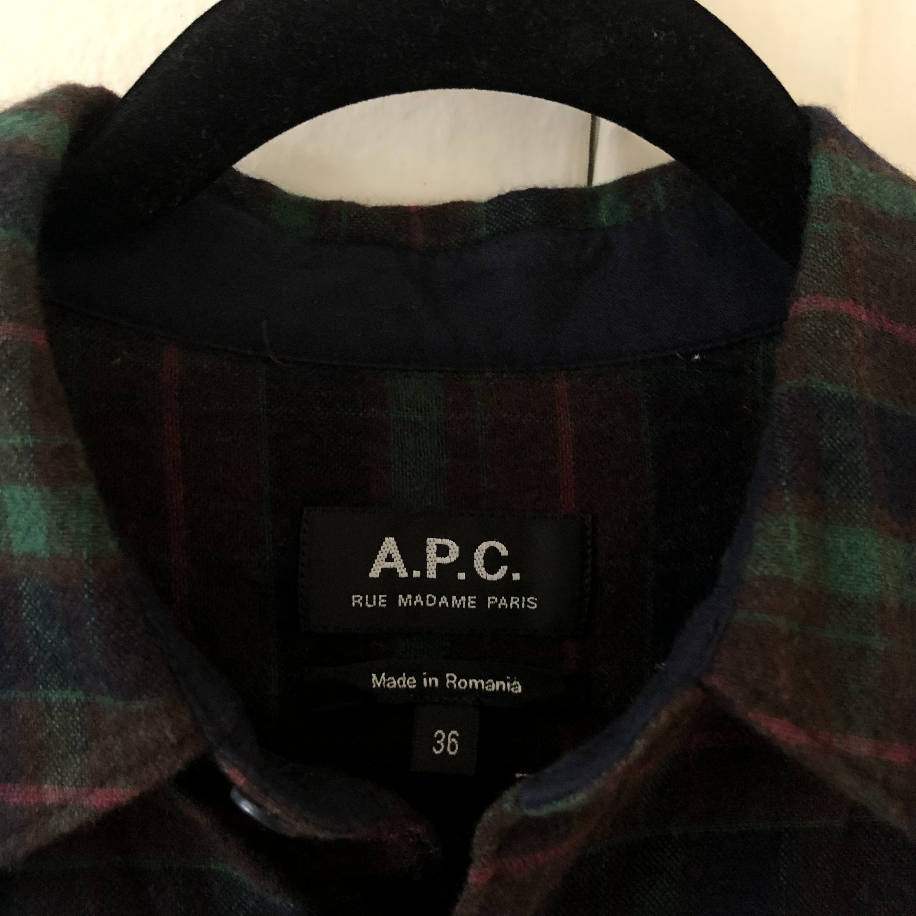 A.P.C. A.P.C Plaid Wool Flannel Size US XS / EU 42 / 0 - 2 Thumbnail