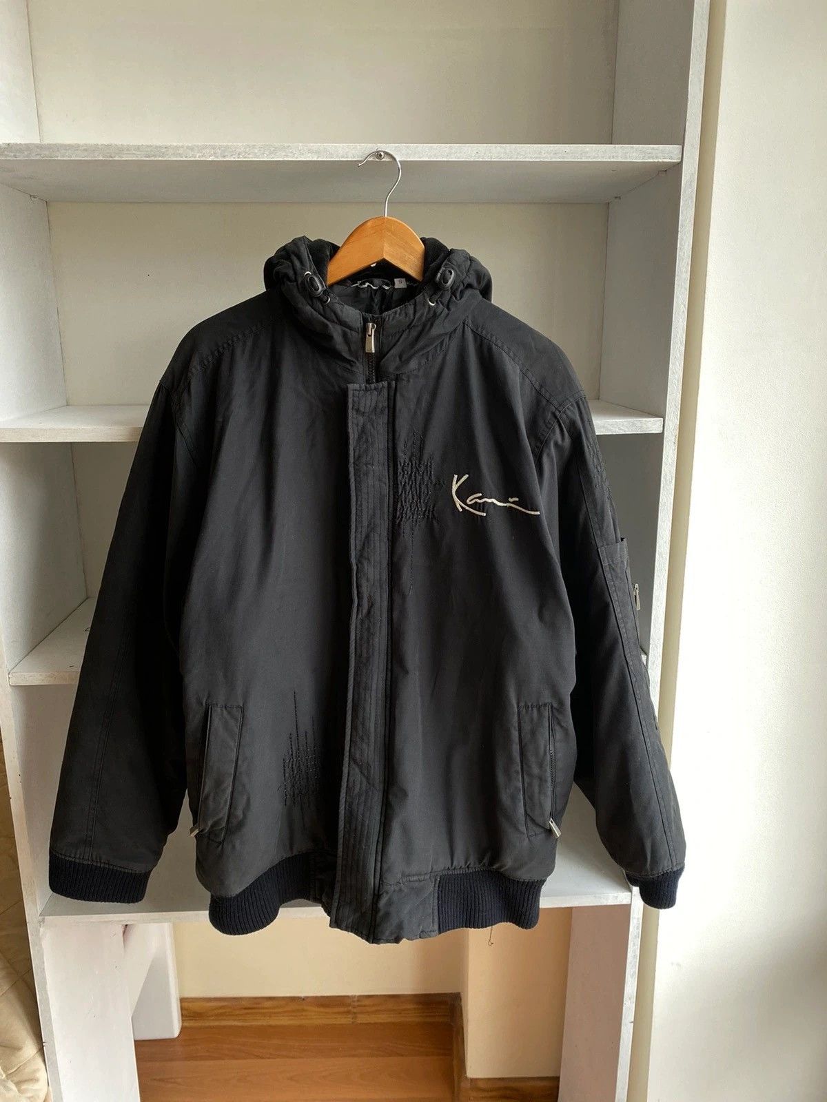 Vintage Karl Kani Black Hip-Hop Puffer Jacket