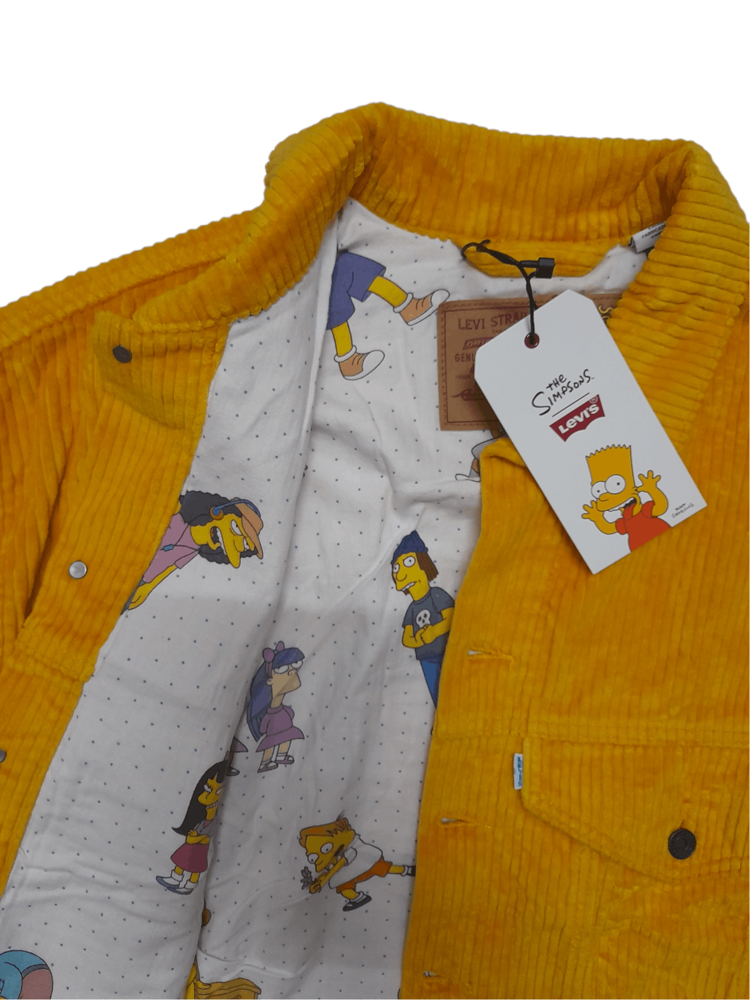 Levi's Levis X The Simpsons Gonzales Limited Trucker Jacket (E191) Size US M / EU 48-50 / 2 - 6 Thumbnail
