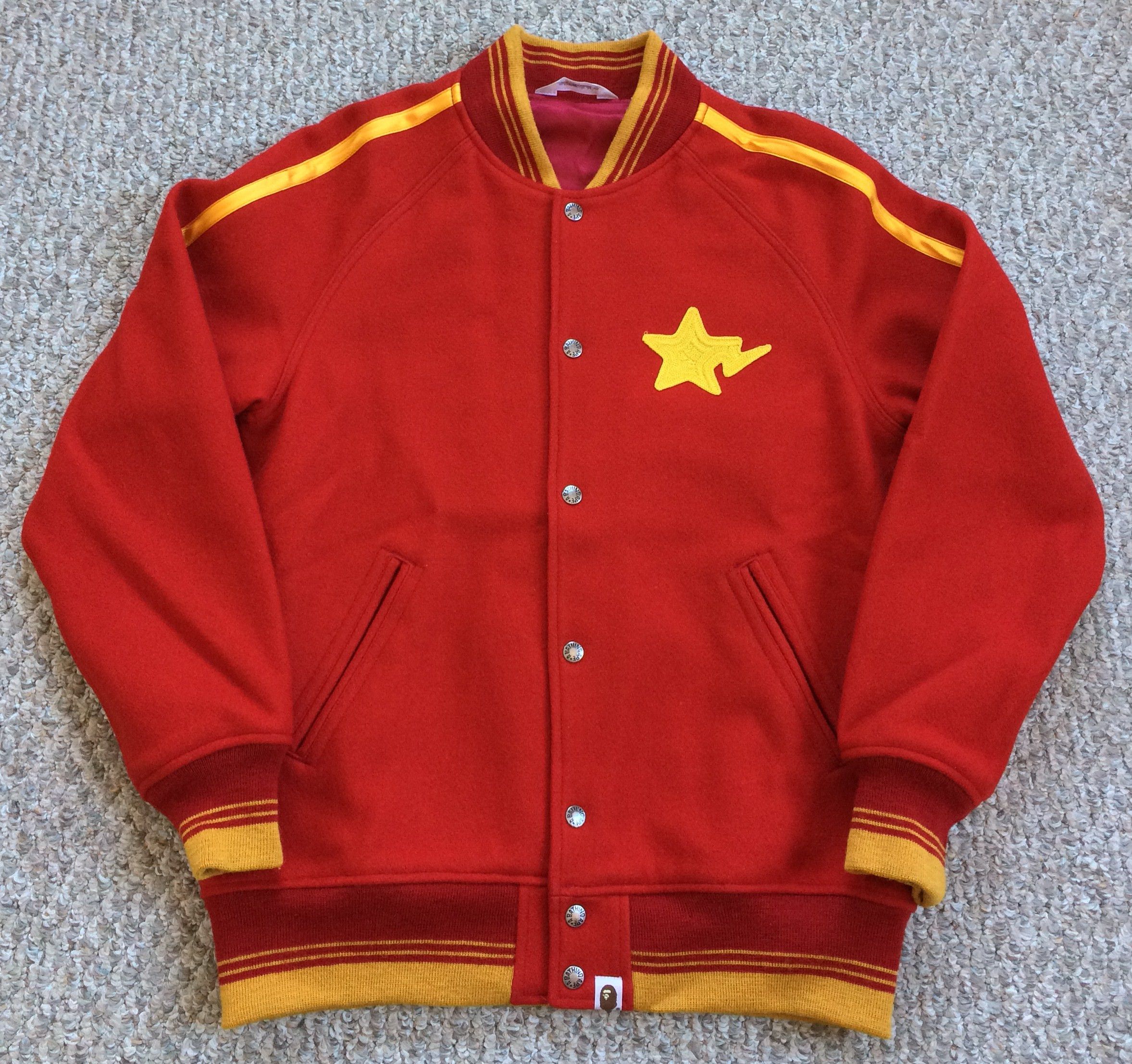 Bape OG Bapesta Stars Wool Bomber Jacket Size US L / EU 52-54 / 3 - 5 Thumbnail