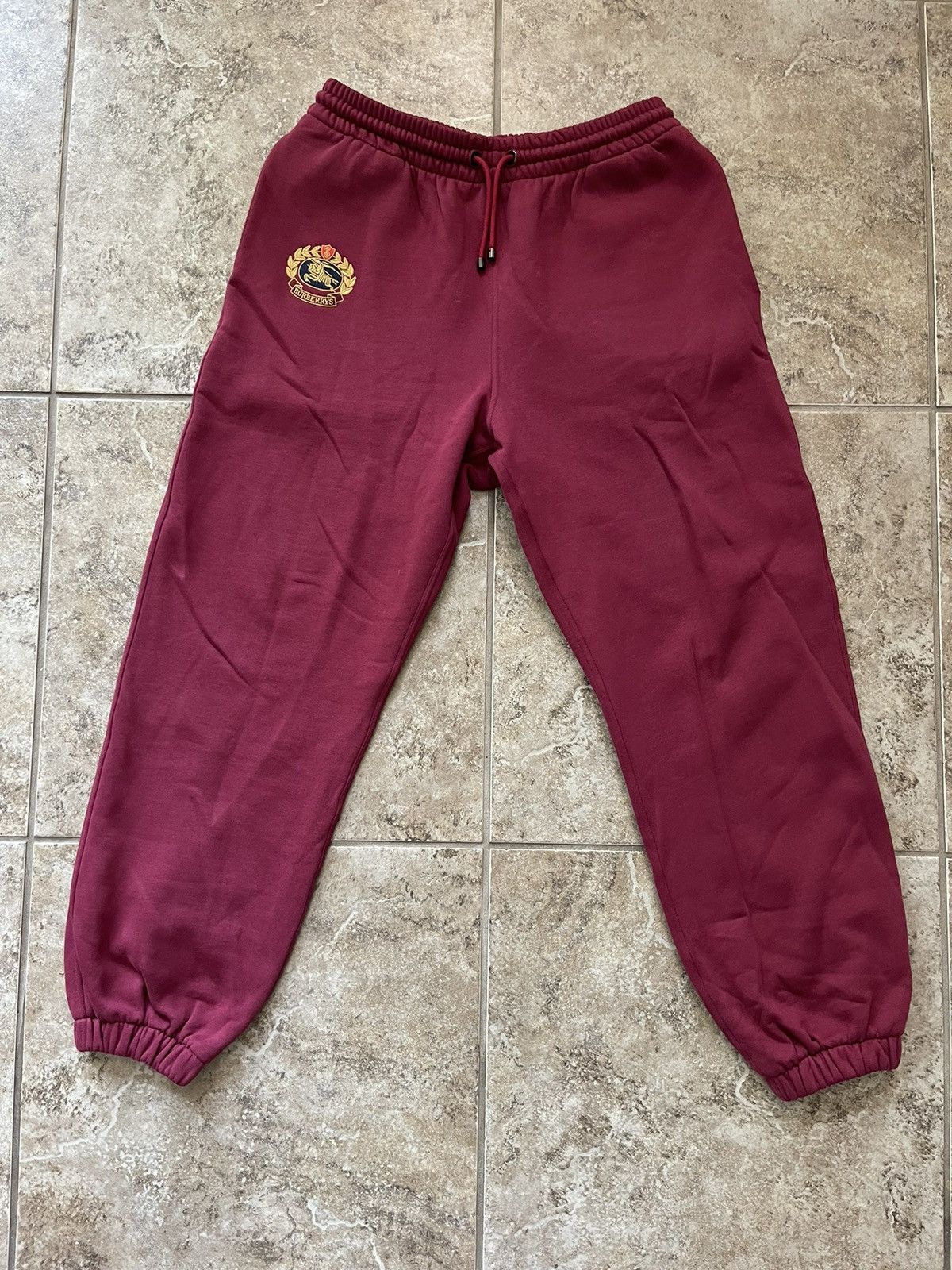 Burberry embroidered jersey sweatpants best sale