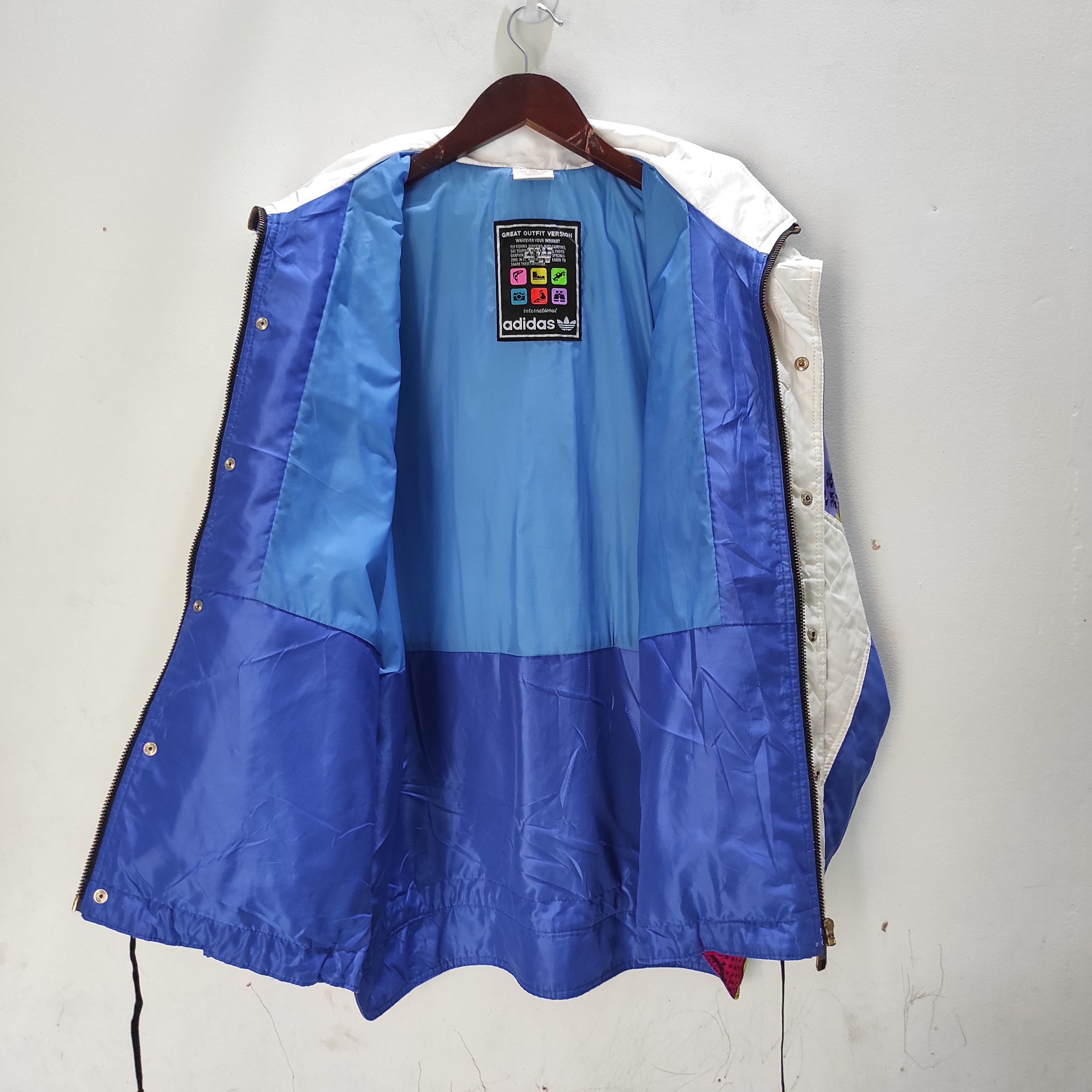 Adidas Vintage Adidas International Big Logo Gold Ski Jacket Size US L / EU 52-54 / 3 - 12 Thumbnail