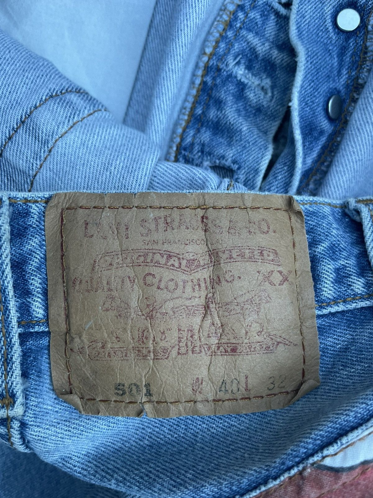 Levi's Rare Vintage 1998 Levis 501 e Aladin Denim Size US 38 / EU 54 - 14 Thumbnail