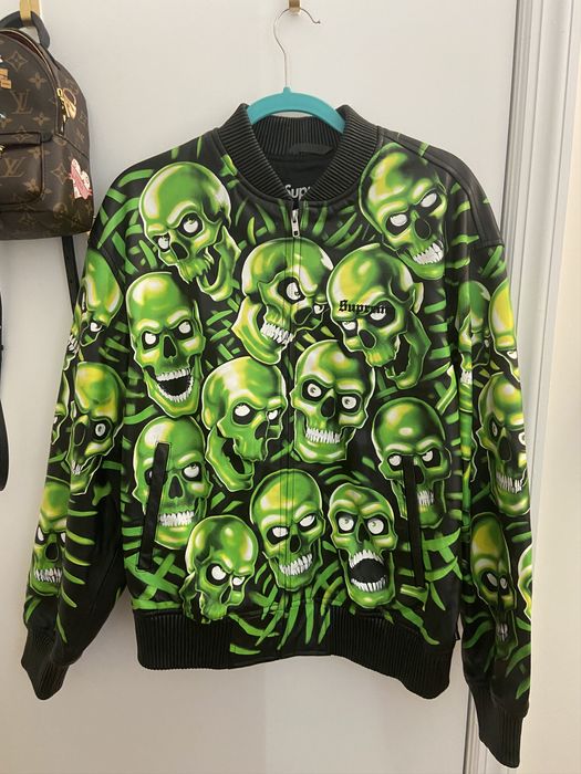 Green skull shirt outlet supreme