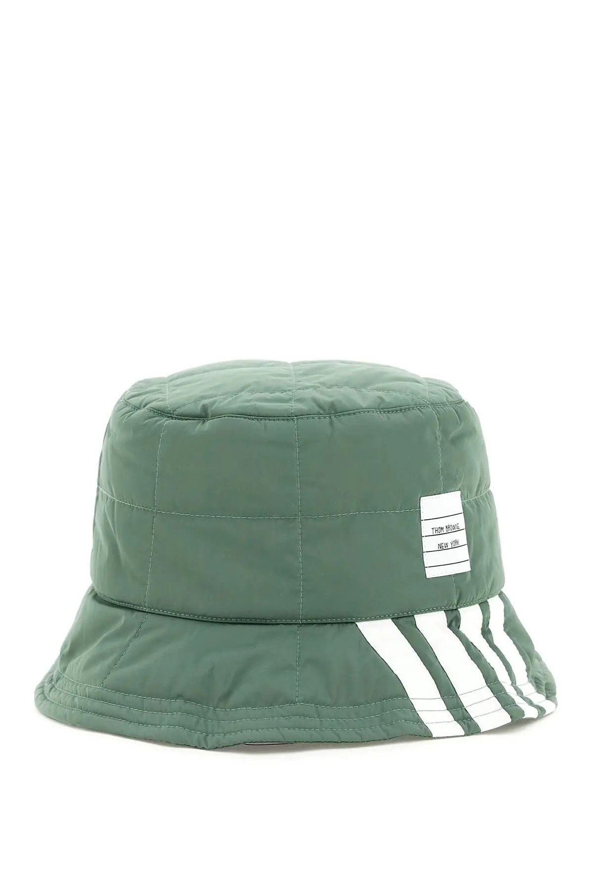 image of Thom Browne Padded Bucket Hat in Green, Men's