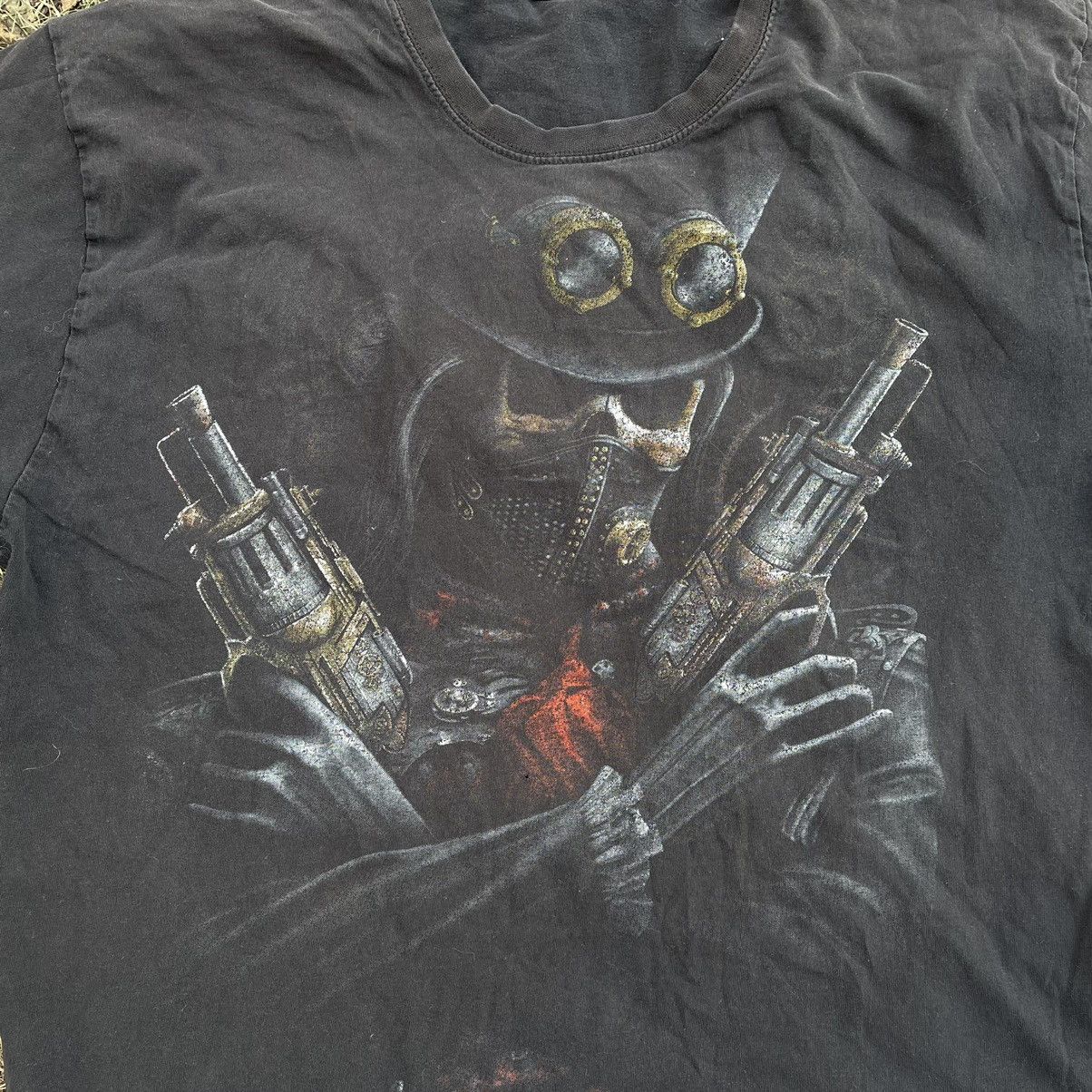 Vintage Vintage 2000s Graphic Tee Skull Devil Thrashed Grunge XL Size US XL / EU 56 / 4 - 4 Thumbnail