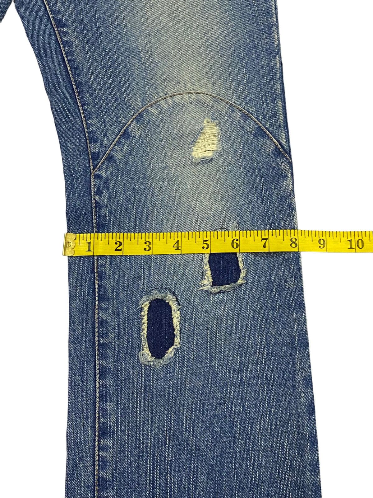 Japanese Brand × PPFM Nice Design‼️PPFM Ripped Distressed Denim Pants Size US 32 / EU 48 - 9 Thumbnail