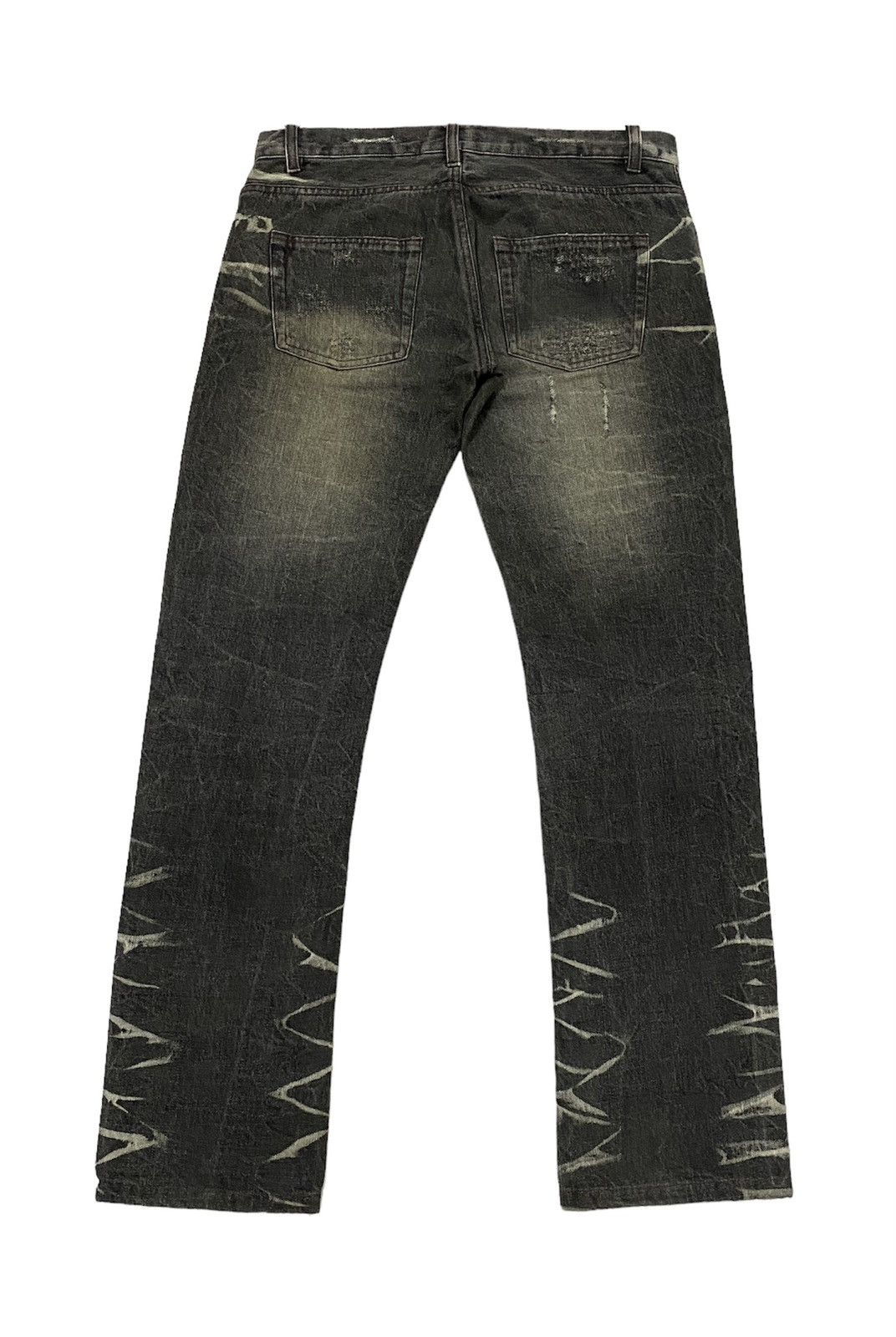 LOWBOX Nice Design‼️“LOWBOX” Ripped Distressed Denim Pants Size US 32 / EU 48 - 3 Thumbnail