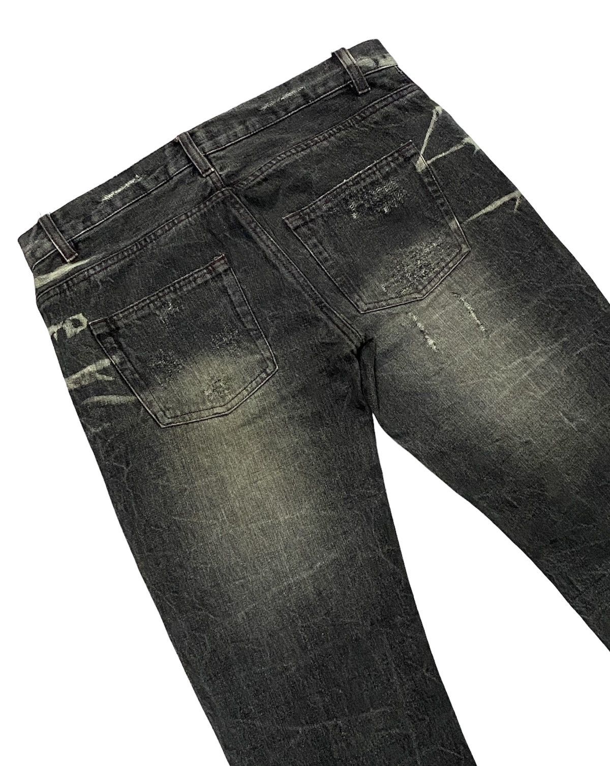 LOWBOX Nice Design‼️“LOWBOX” Ripped Distressed Denim Pants Size US 32 / EU 48 - 22 Thumbnail