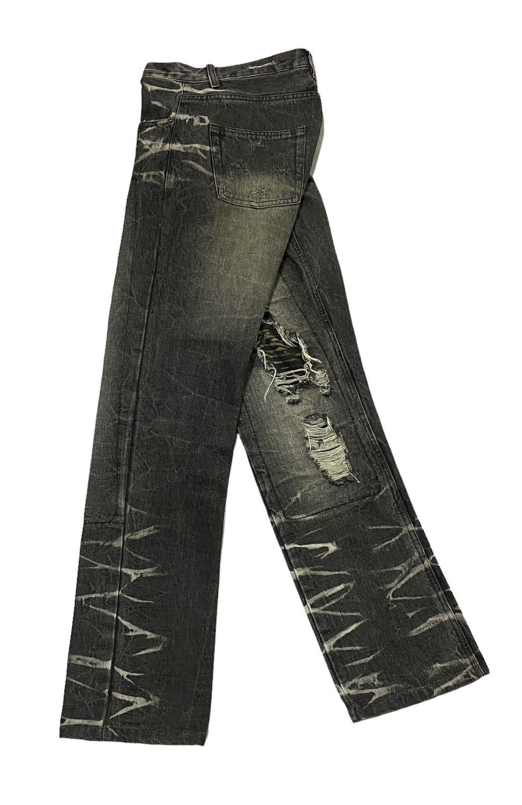LOWBOX Nice Design‼️“LOWBOX” Ripped Distressed Denim Pants Size US 32 / EU 48 - 25 Thumbnail