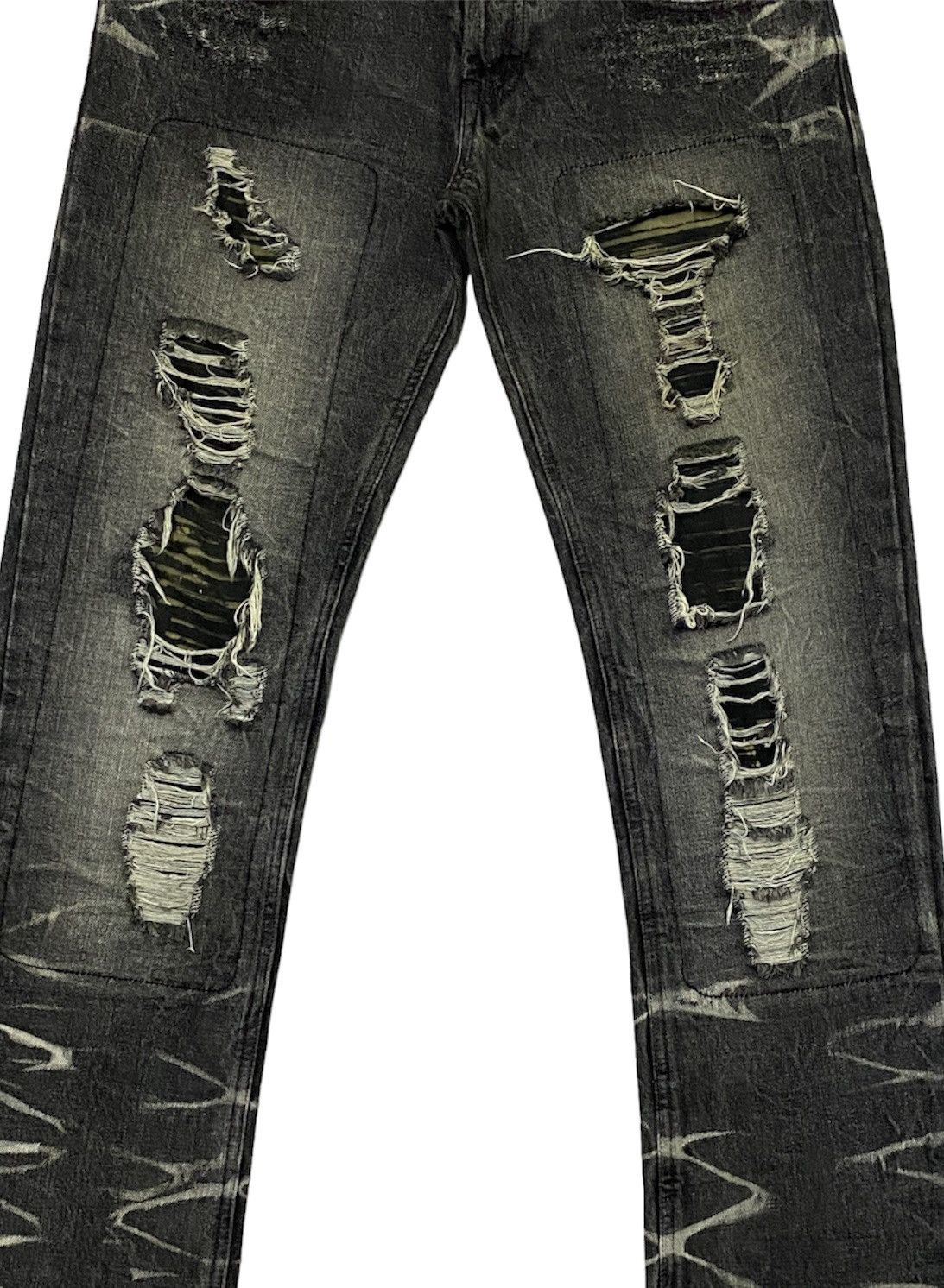 LOWBOX Nice Design‼️“LOWBOX” Ripped Distressed Denim Pants Size US 32 / EU 48 - 23 Thumbnail