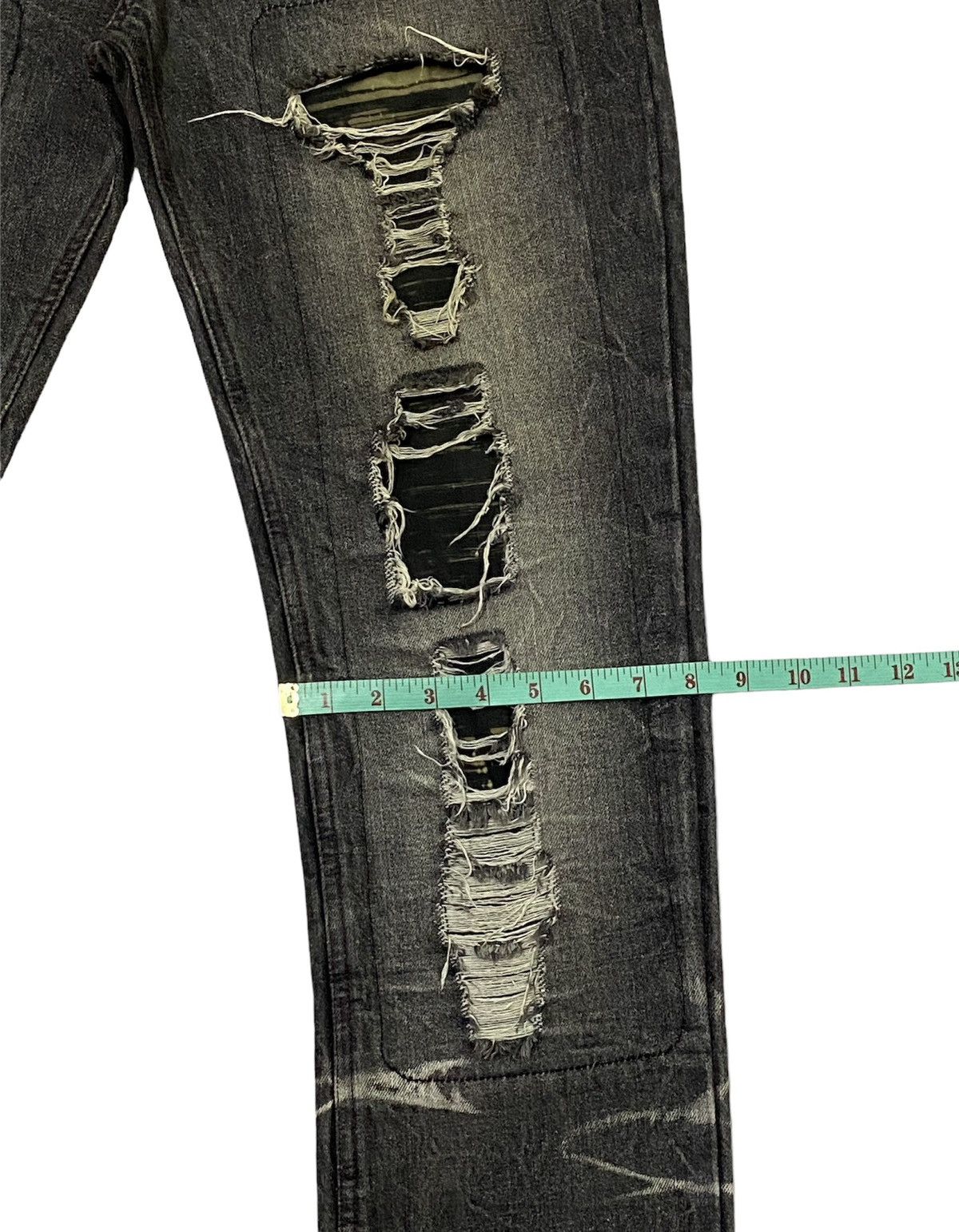 LOWBOX Nice Design‼️“LOWBOX” Ripped Distressed Denim Pants Size US 32 / EU 48 - 9 Thumbnail