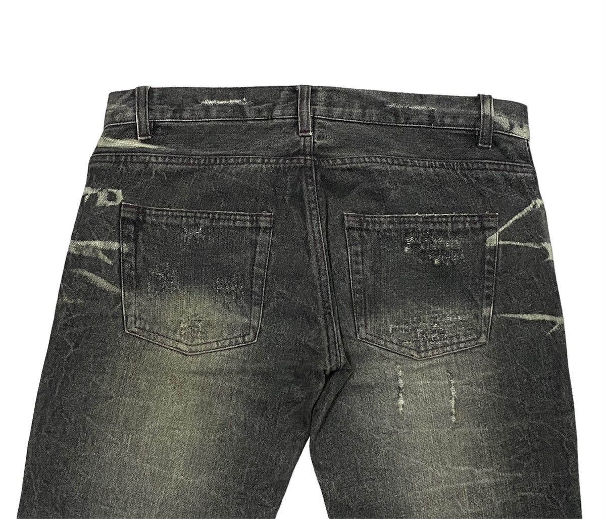 LOWBOX Nice Design‼️“LOWBOX” Ripped Distressed Denim Pants Size US 32 / EU 48 - 24 Thumbnail