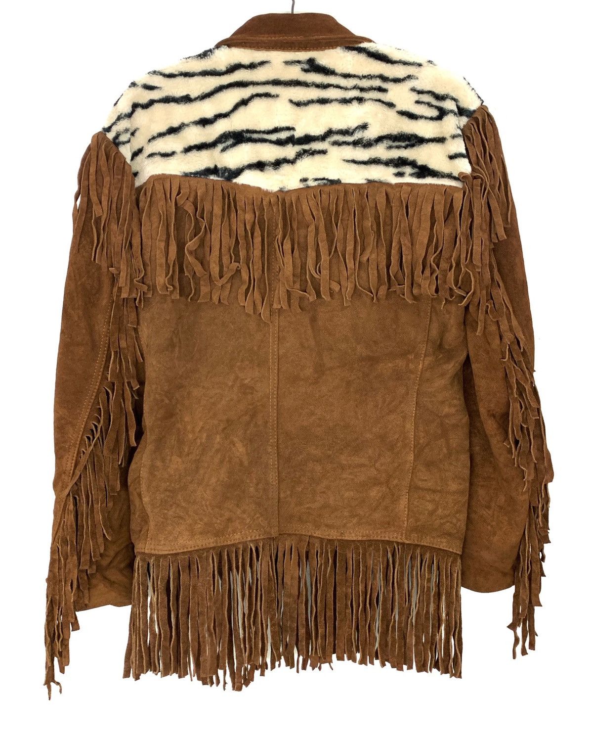 Japanese Brand Vintage Cowboy Suede Leather Fringe Jacket Size US S / EU 44-46 / 1 - 4 Thumbnail