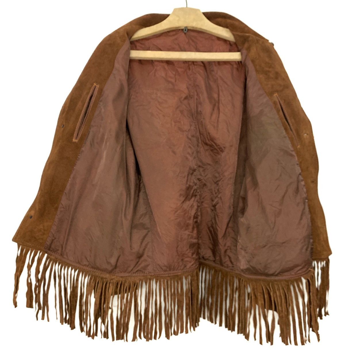 Japanese Brand Vintage Cowboy Suede Leather Fringe Jacket Size US S / EU 44-46 / 1 - 5 Thumbnail