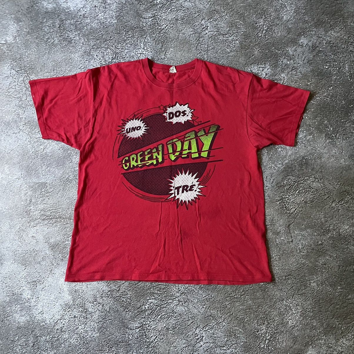 Vintage Vintage Y2K Green Day Graphic Tee Skulls Horror Punk Boxy XL Size US XL / EU 56 / 4 - 2 Thumbnail