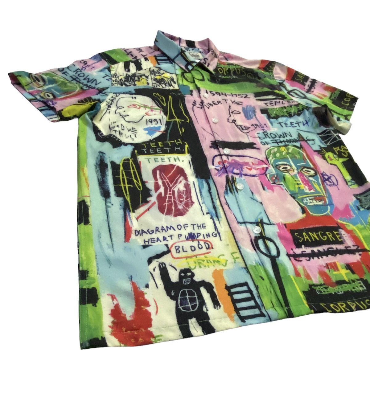 Jean-Michel Basquiat × Wacko Maria Wacko Maria The Art Of Jean Michel Basquiat Full Print Shirt Size US M / EU 48-50 / 2 - 20 Thumbnail