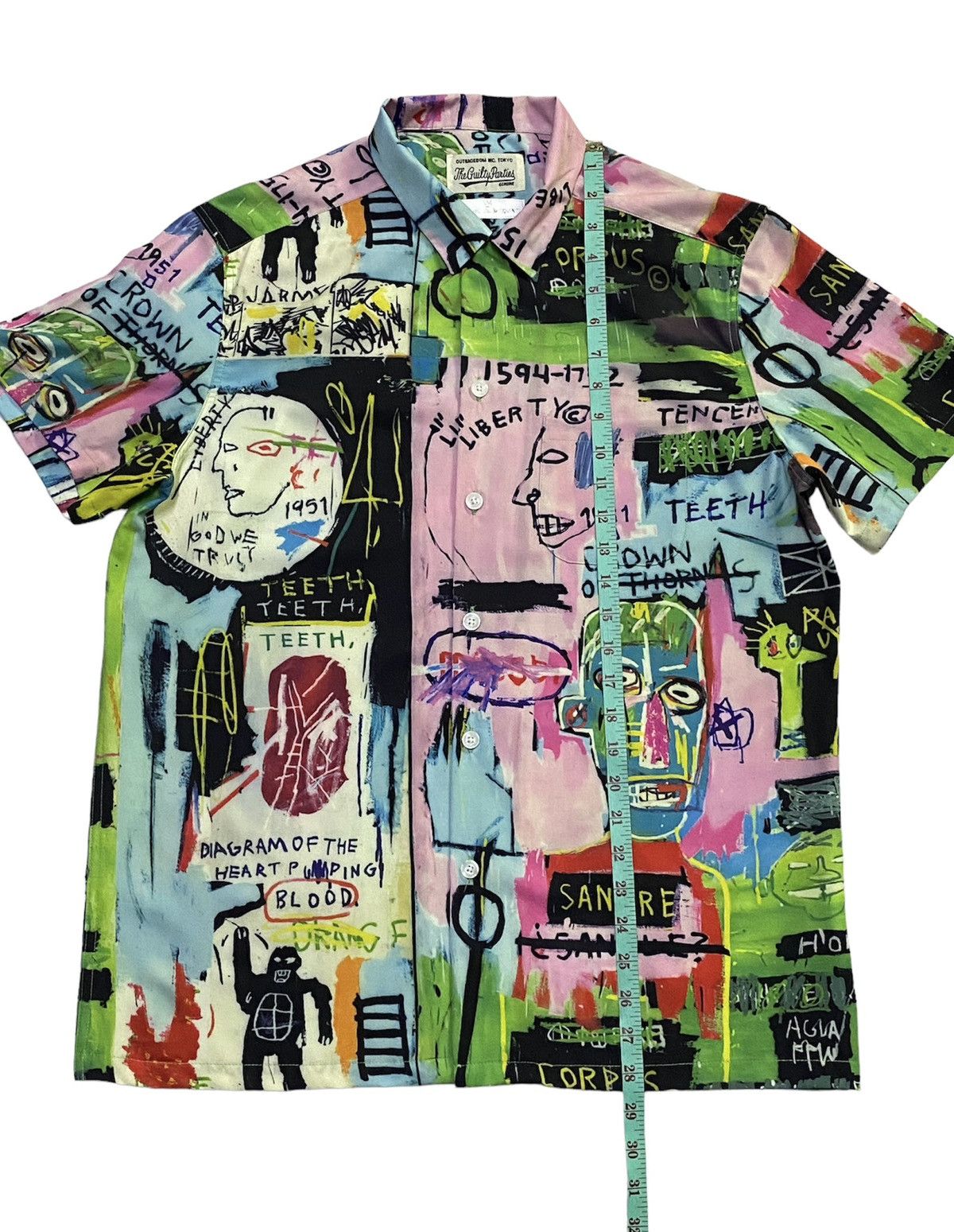 Jean-Michel Basquiat × Wacko Maria Wacko Maria The Art Of Jean Michel Basquiat Full Print Shirt Size US M / EU 48-50 / 2 - 4 Thumbnail