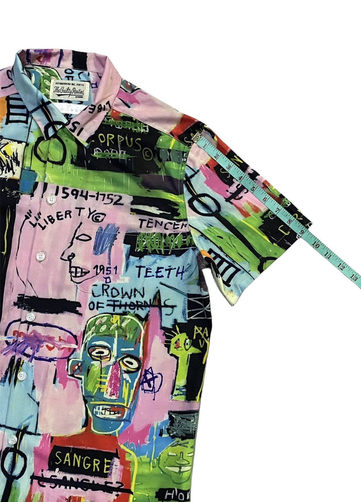 Jean-Michel Basquiat × Wacko Maria Wacko Maria The Art Of Jean Michel Basquiat Full Print Shirt Size US M / EU 48-50 / 2 - 6 Thumbnail