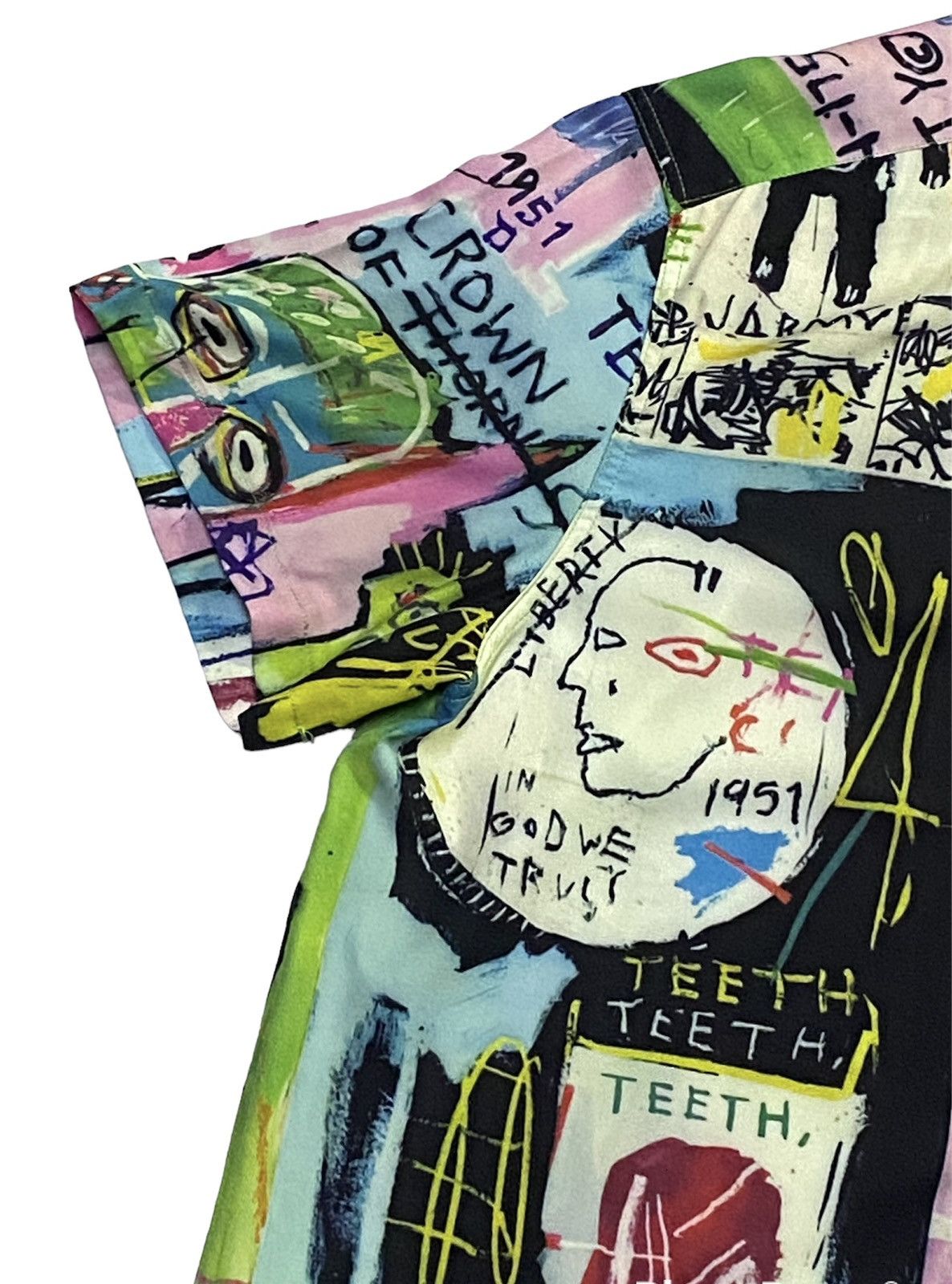 Jean-Michel Basquiat × Wacko Maria Wacko Maria The Art Of Jean Michel Basquiat Full Print Shirt Size US M / EU 48-50 / 2 - 17 Thumbnail