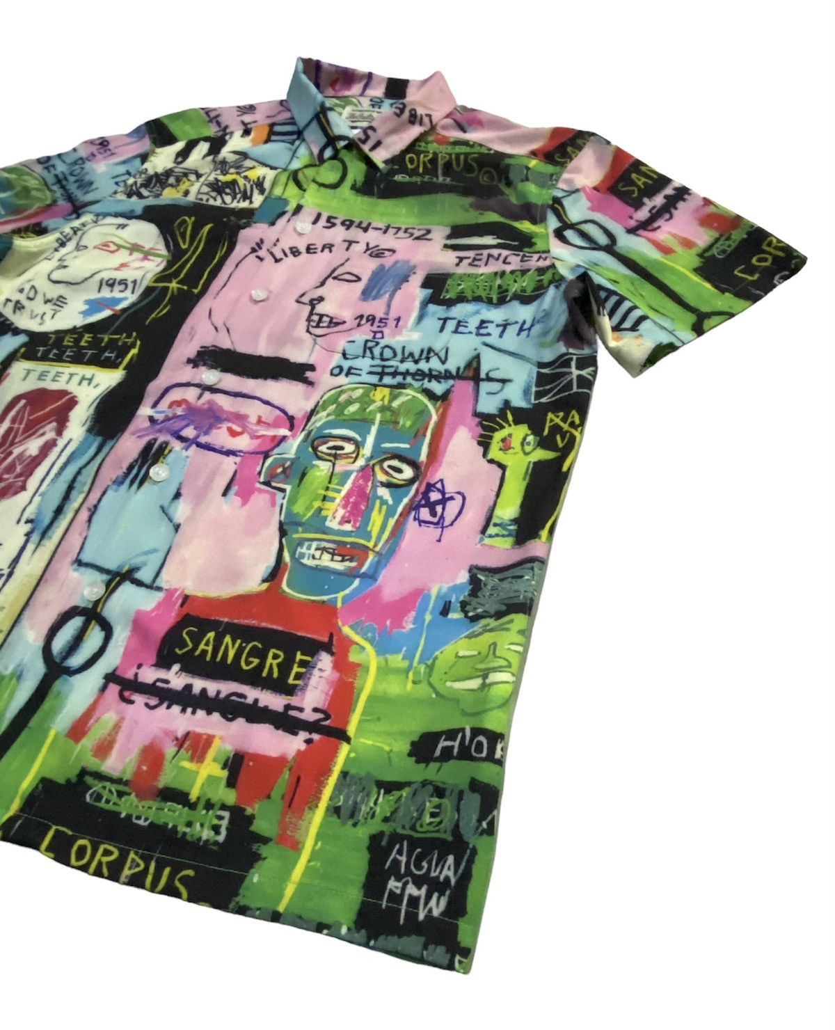 Jean-Michel Basquiat × Wacko Maria Wacko Maria The Art Of Jean Michel Basquiat Full Print Shirt Size US M / EU 48-50 / 2 - 21 Thumbnail