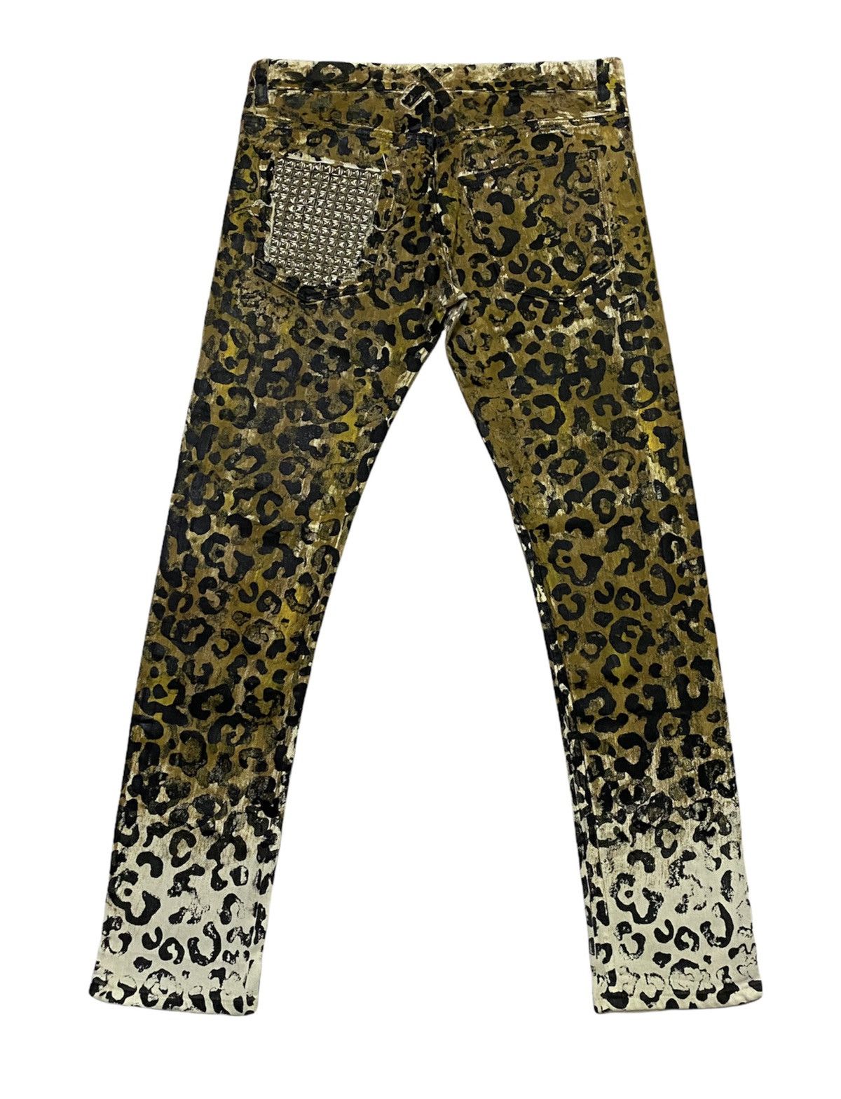 Japanese Brand Z VARGA (JAPANESE BRAND) LEOPARD SLIM FIT JEANS Size US 34 / EU 50 - 2 Thumbnail
