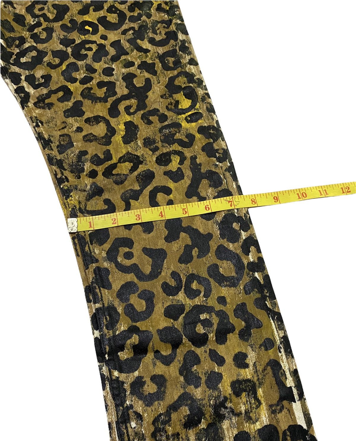 Japanese Brand Z VARGA (JAPANESE BRAND) LEOPARD SLIM FIT JEANS Size US 34 / EU 50 - 8 Thumbnail