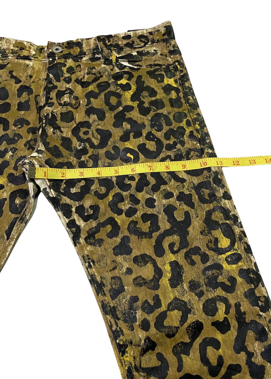Japanese Brand Z VARGA (JAPANESE BRAND) LEOPARD SLIM FIT JEANS Size US 34 / EU 50 - 7 Thumbnail