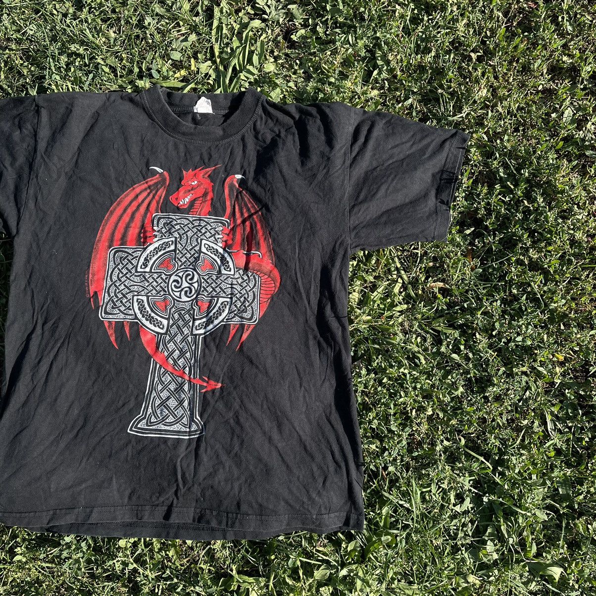 Band Tees Vintage Y2K God Skulls Vamp Devil Dead Face Horror Print Tee Size US M / EU 48-50 / 2 - 2 Thumbnail