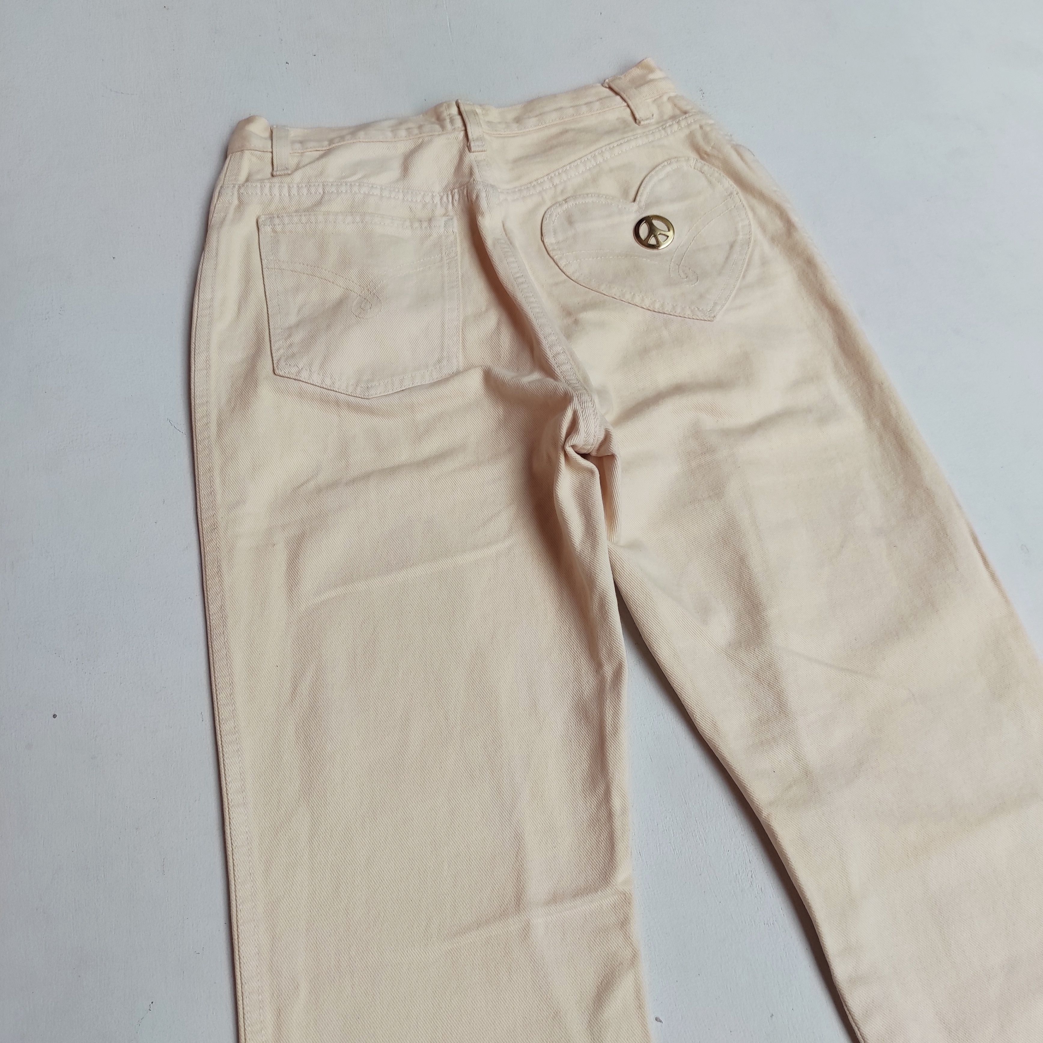 Moschino × Vintage Vintage Moschino love pocket denim jeans made in Italy Size 28" / US 6 / IT 42 - 3 Thumbnail