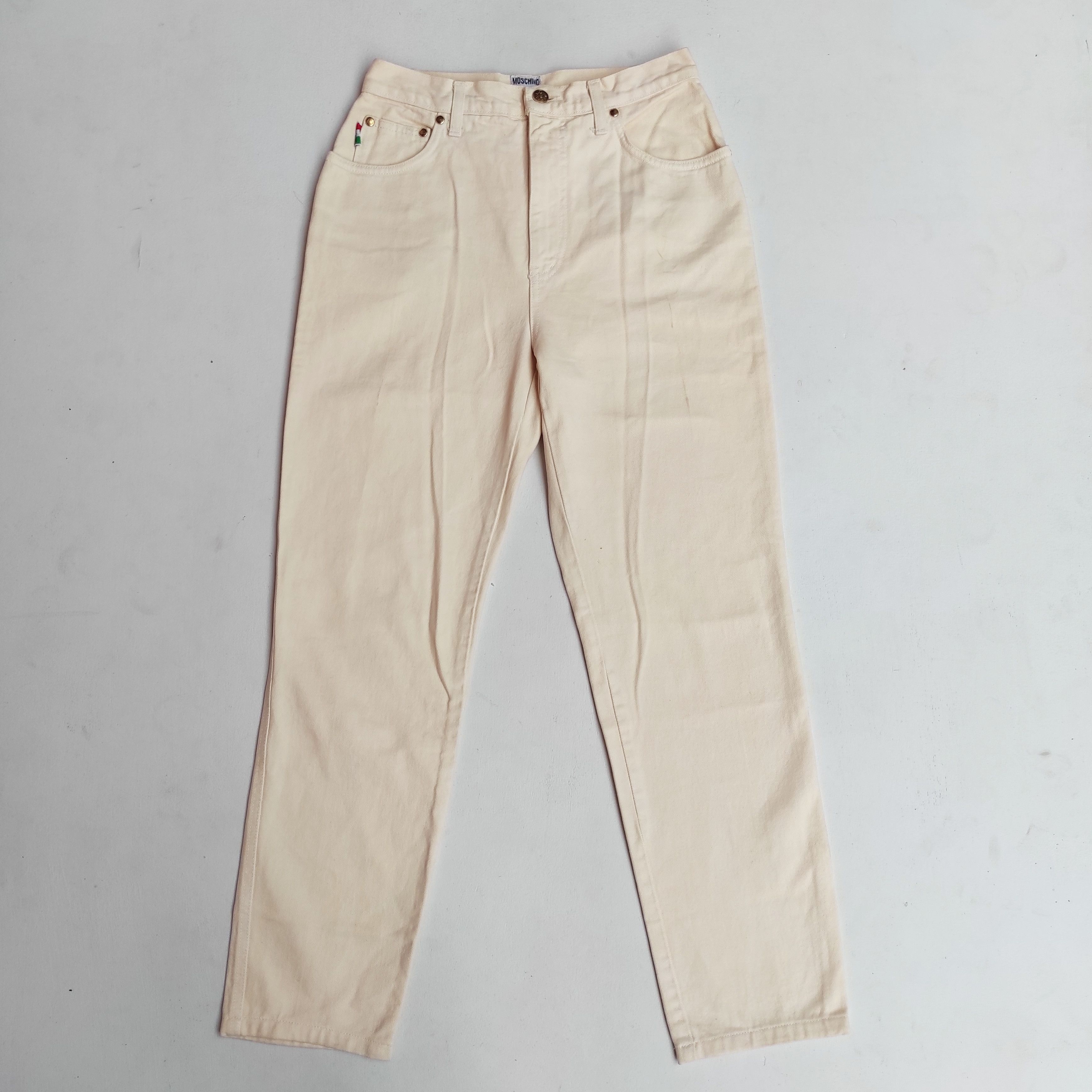 Moschino × Vintage Vintage Moschino love pocket denim jeans made in Italy Size 28" / US 6 / IT 42 - 8 Thumbnail