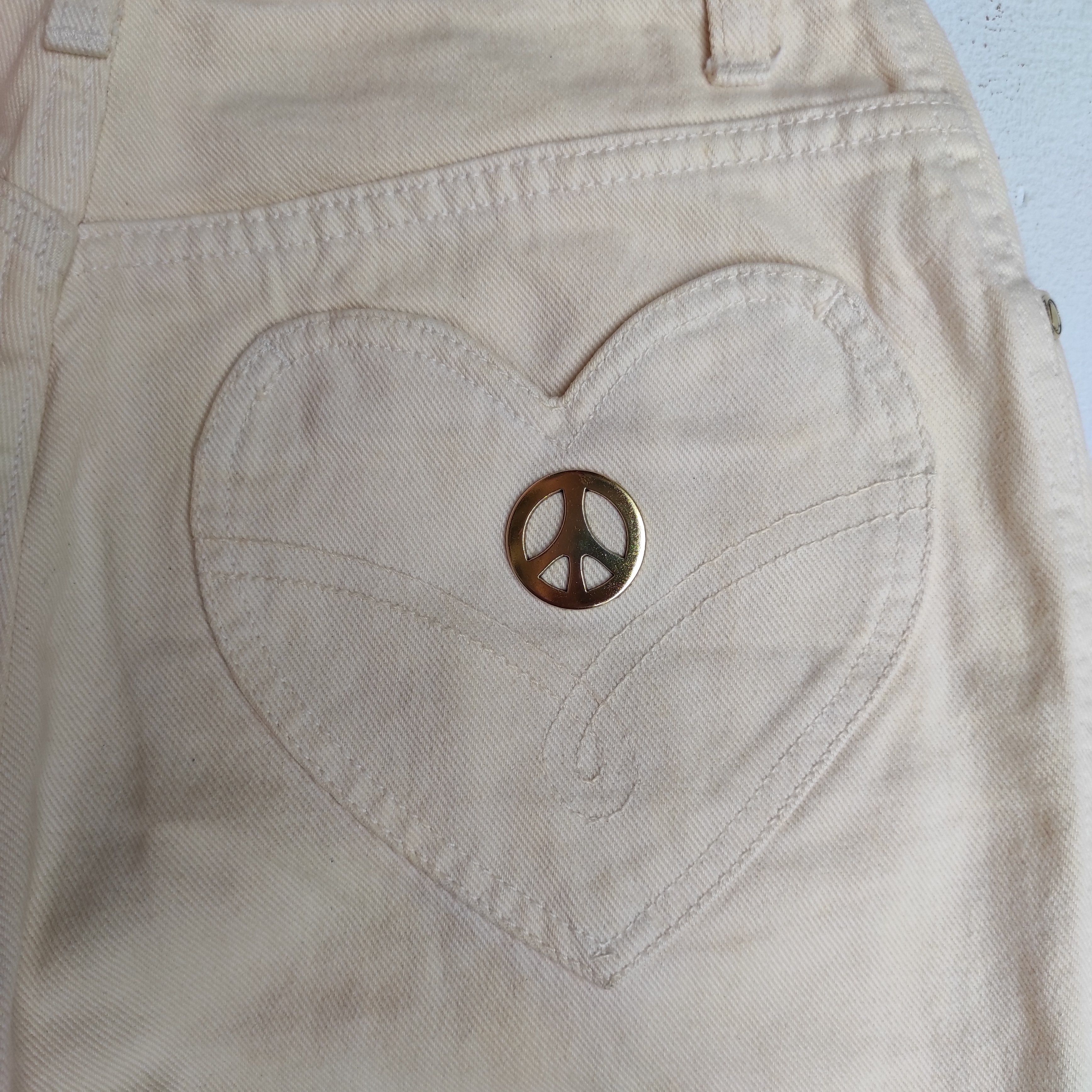 Moschino × Vintage Vintage Moschino love pocket denim jeans made in Italy Size 28" / US 6 / IT 42 - 5 Thumbnail
