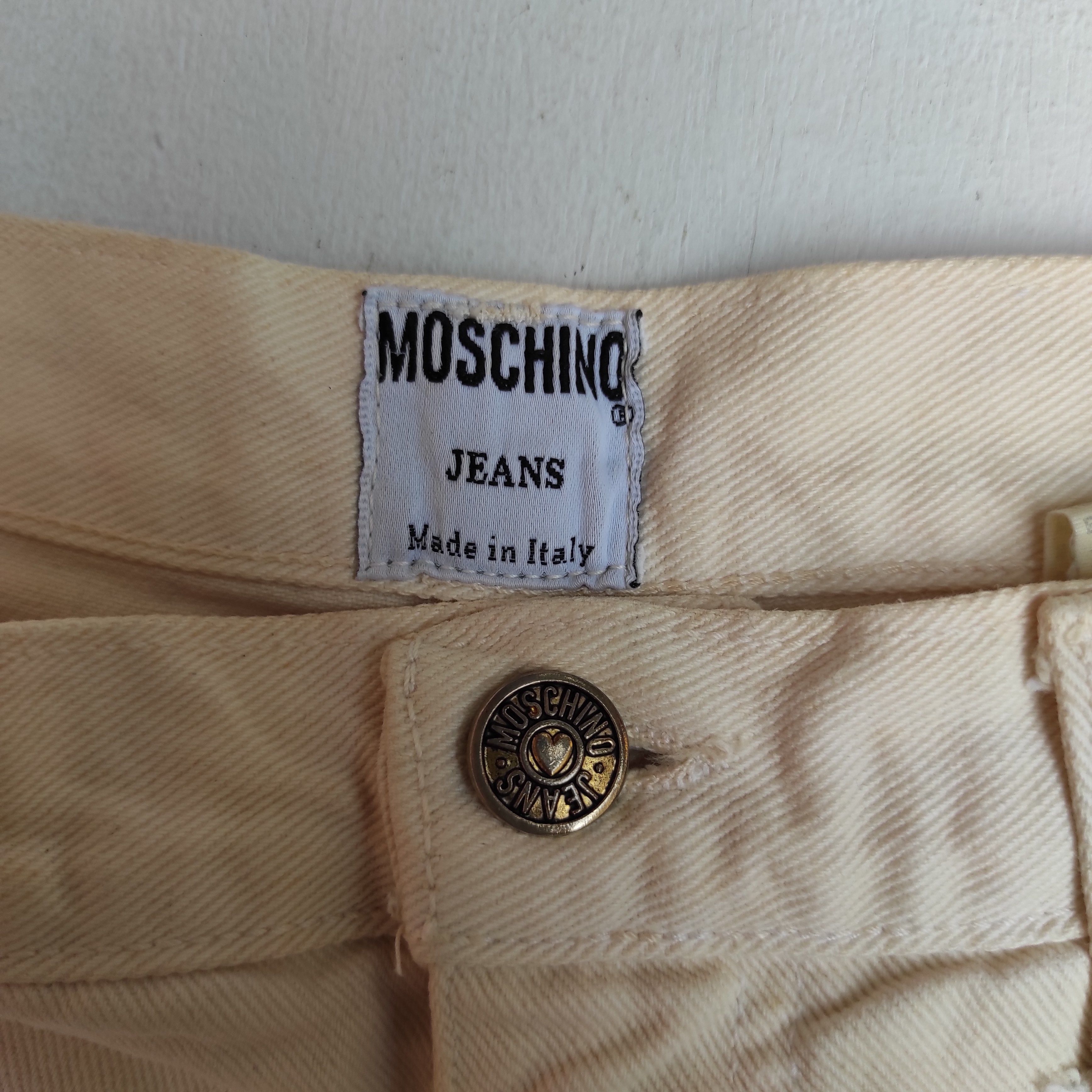 Moschino × Vintage Vintage Moschino love pocket denim jeans made in Italy Size 28" / US 6 / IT 42 - 10 Thumbnail