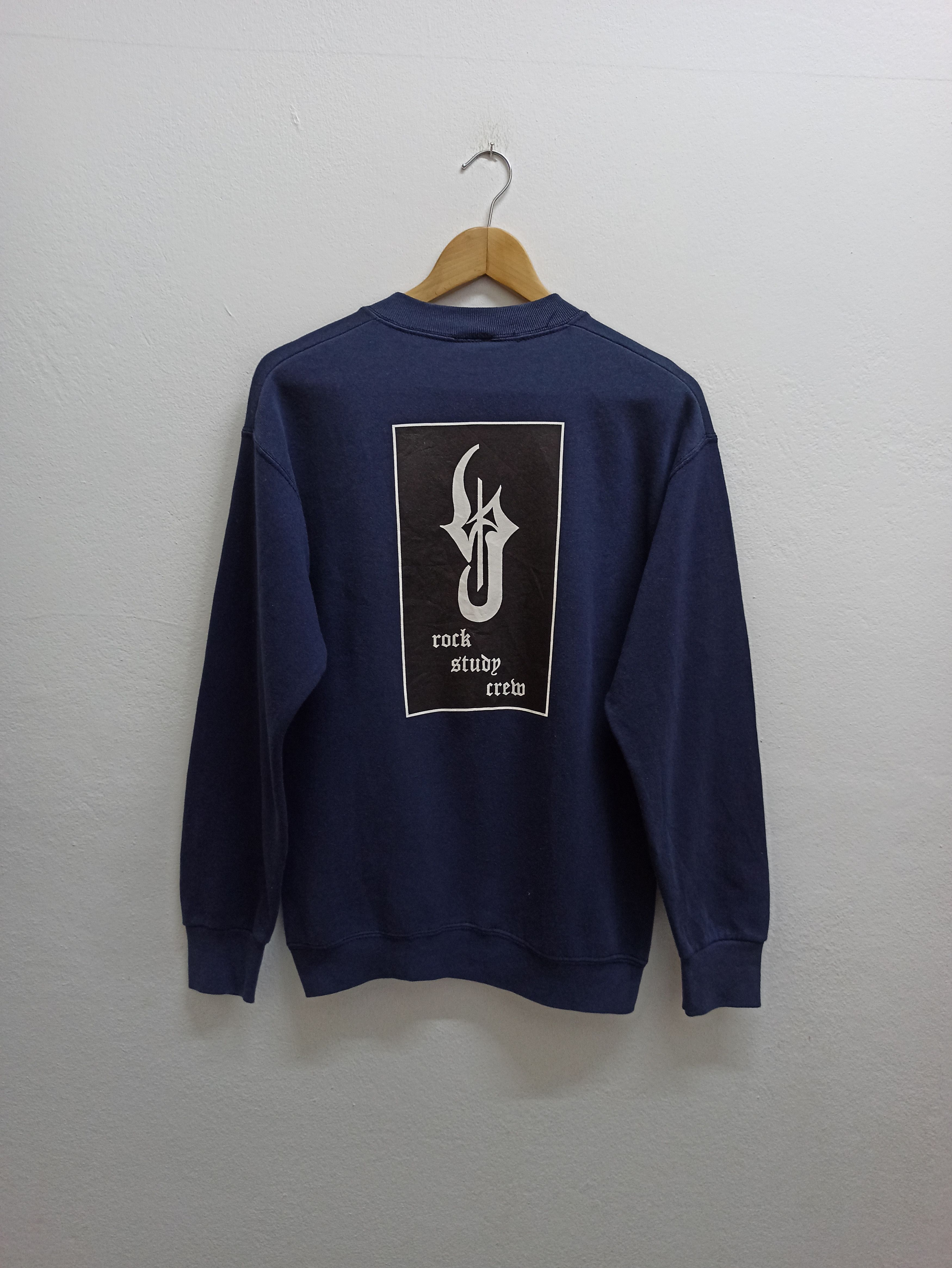 Vintage Vintage Rock Study Crew Sweatshirts Sportswear (c36) Size US M / EU 48-50 / 2 - 1 Thumbnail