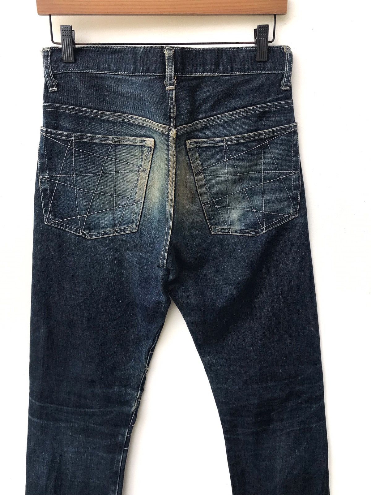 5351 POUR LES HOMMES JAPANESE BRAND 291295 HOMME DESIGN DENIM DISTRESS ART RARE Size US 30 / EU 46 - 5 Thumbnail