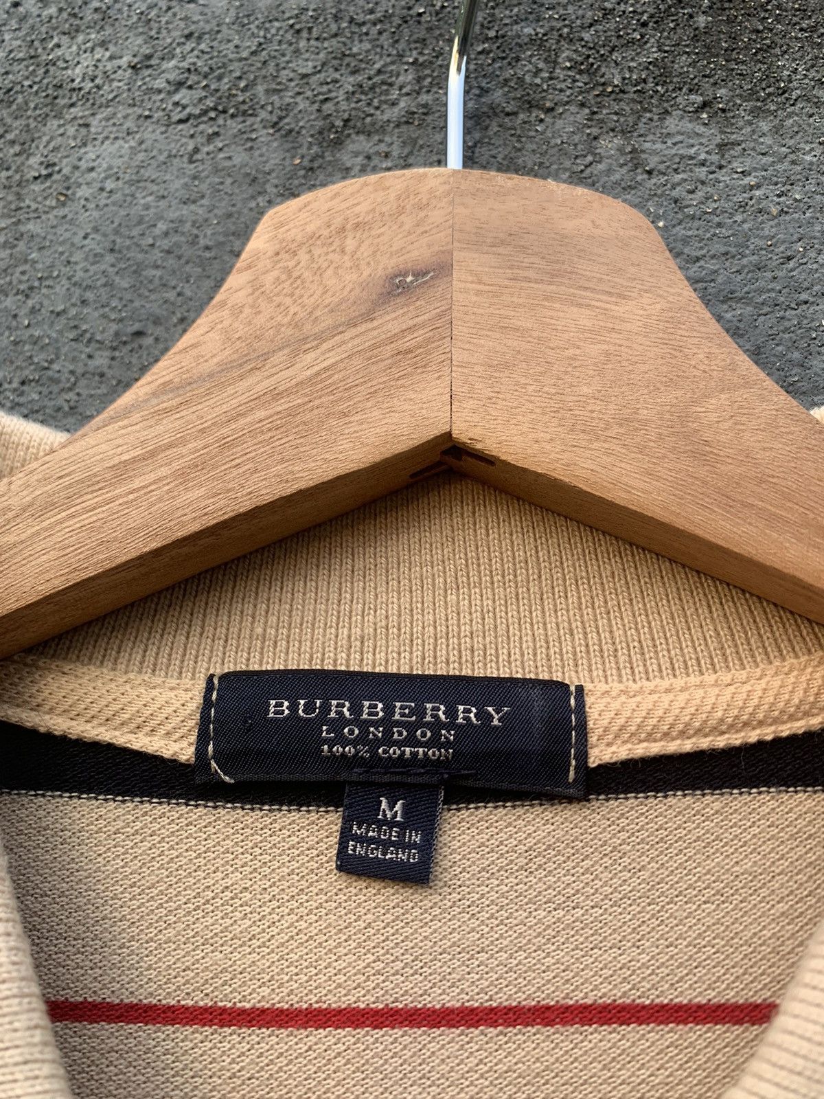 Burberry 🔥Burberry London Nova Check Striped Polo Size US XL / EU 56 / 4 - 11 Thumbnail