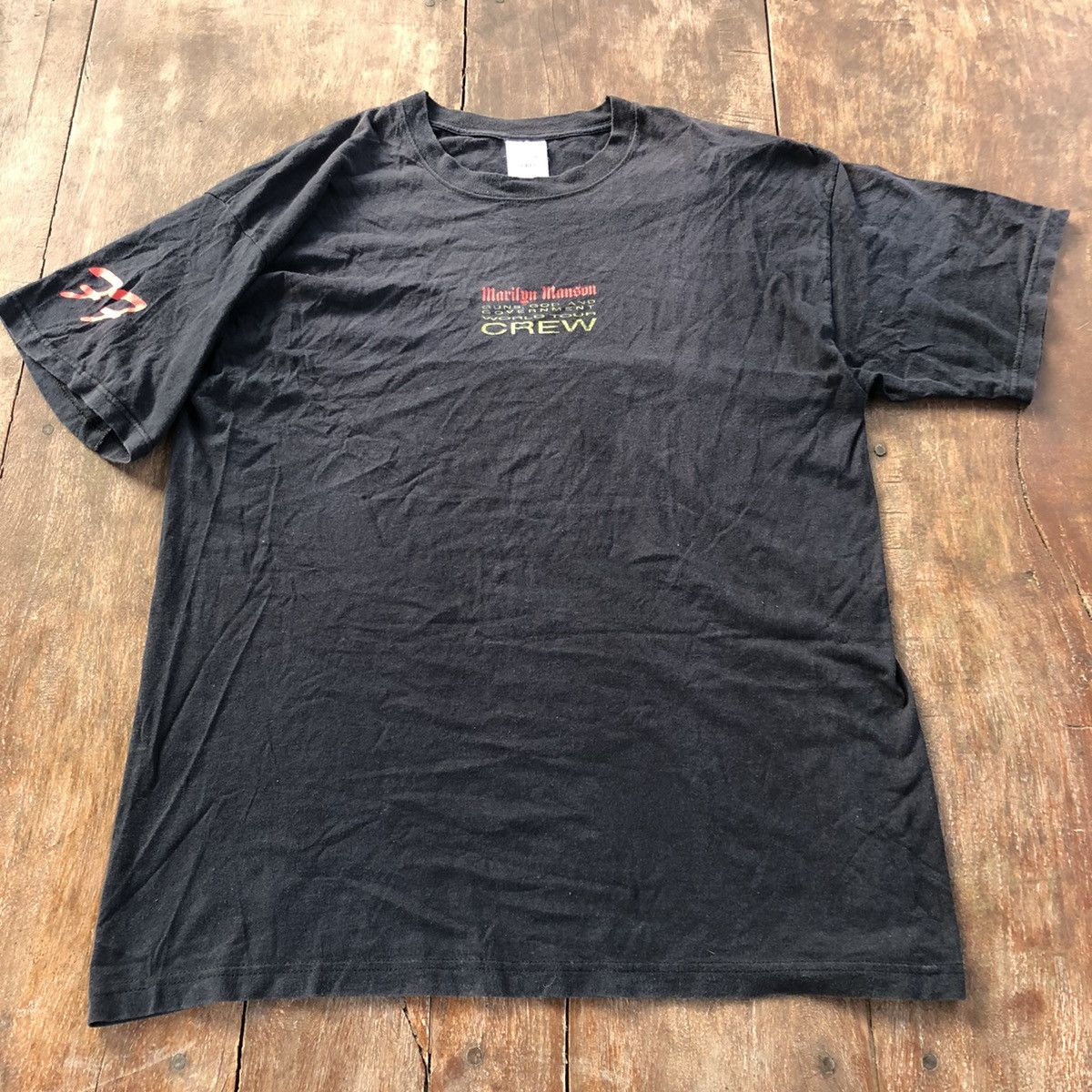 Band Tees Marilyn Manson World Tour Crew Vintage T Shirt Size US XL / EU 56 / 4 - 2 Thumbnail