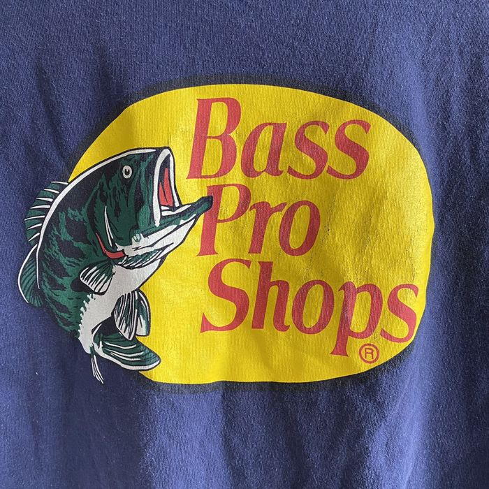 Vintage Vintage Bass Pro Shop Logo Tee Navy | Grailed