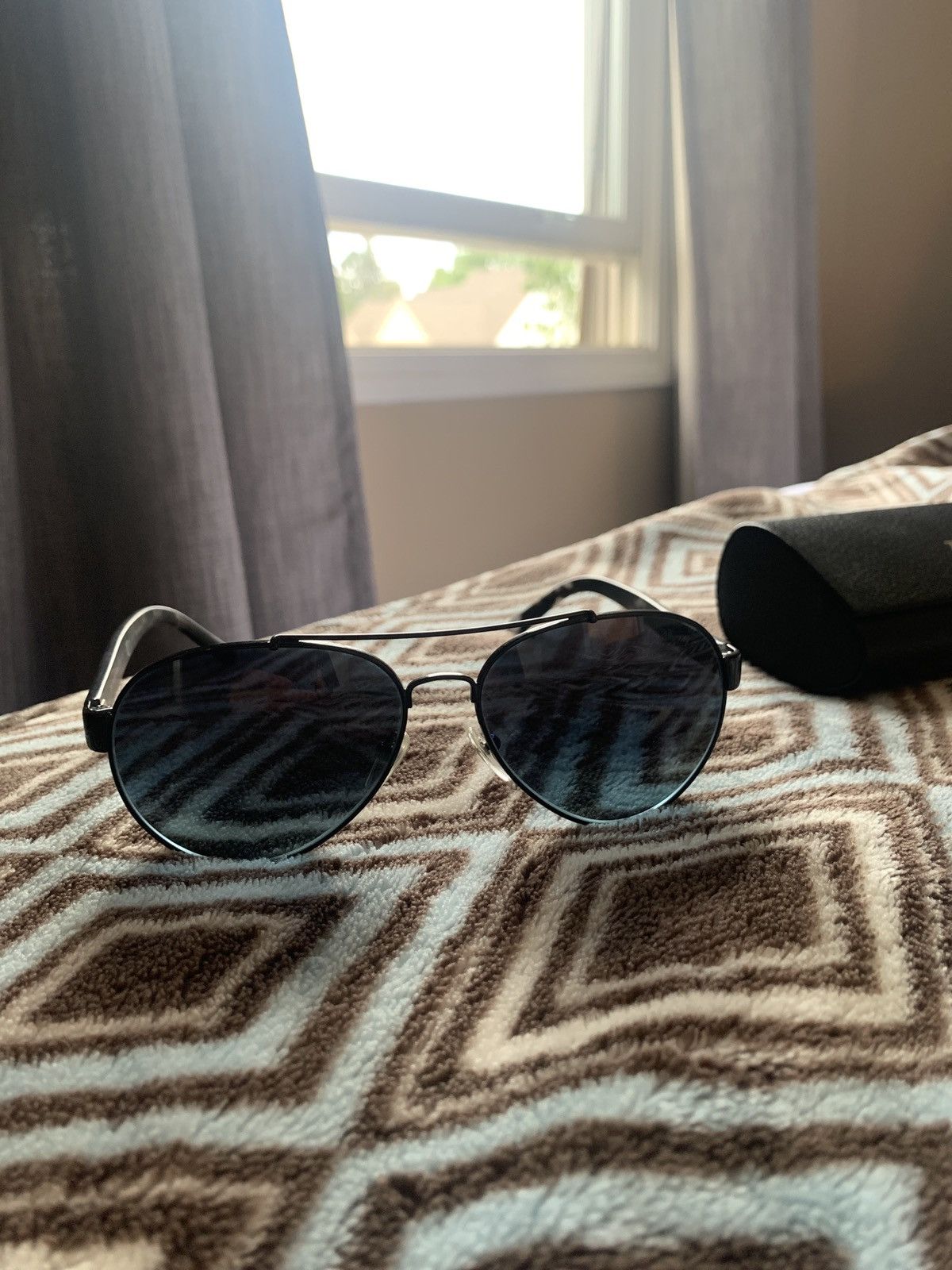 Burberry Burberry Aviator Sunglasses Size ONE SIZE - 8 Thumbnail
