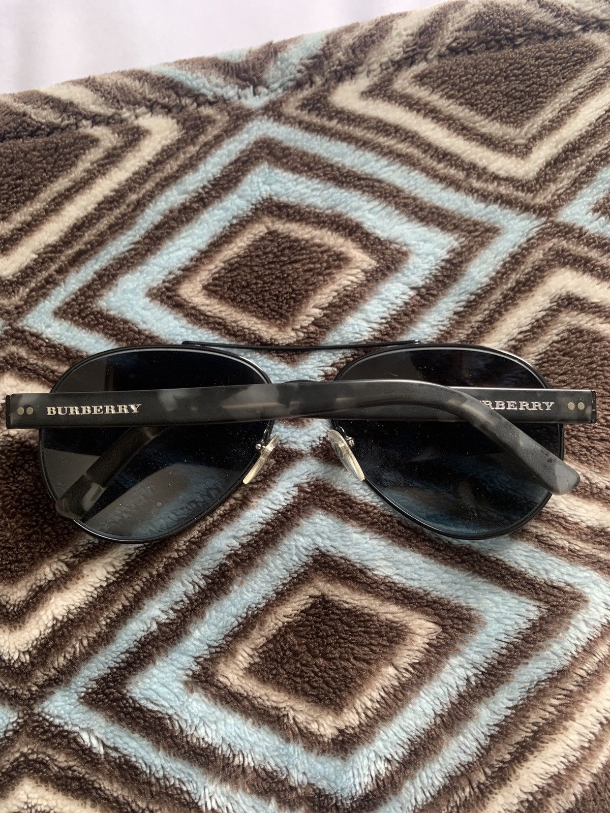 Burberry Burberry Aviator Sunglasses Size ONE SIZE - 10 Thumbnail