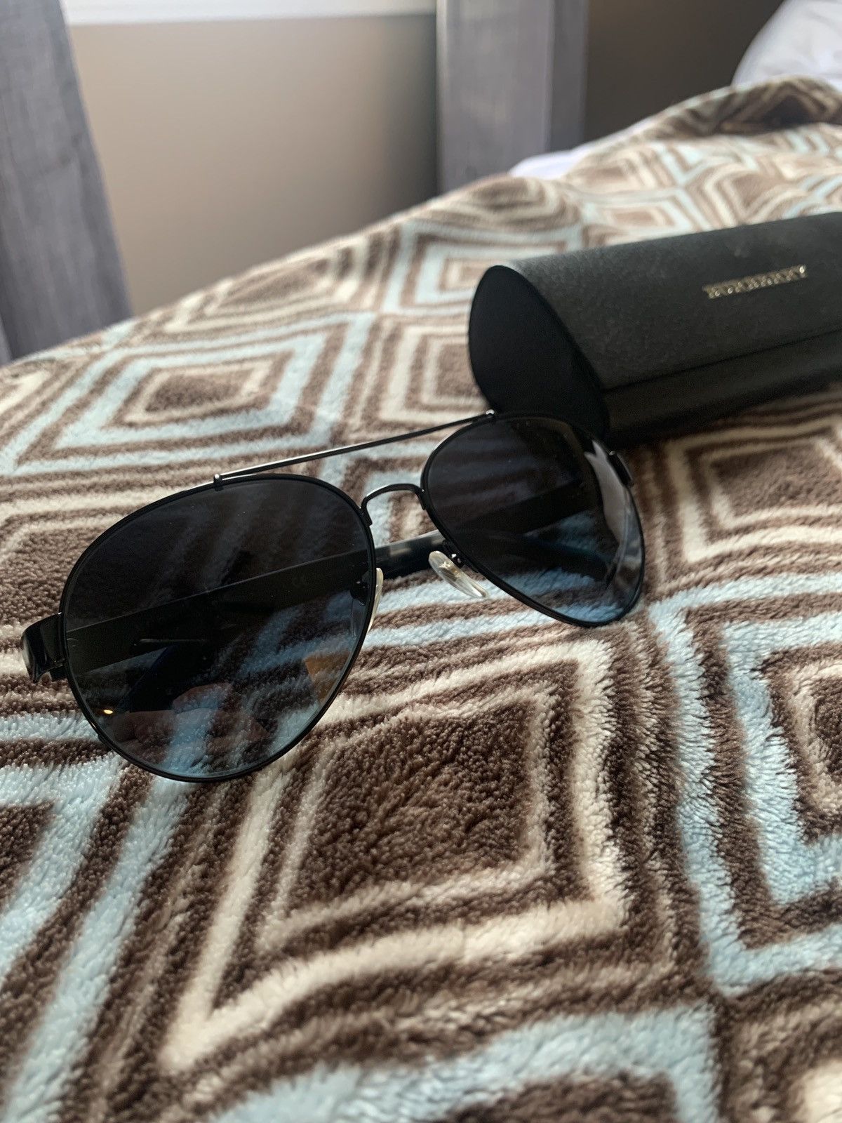 Burberry Burberry Aviator Sunglasses Size ONE SIZE - 1 Thumbnail