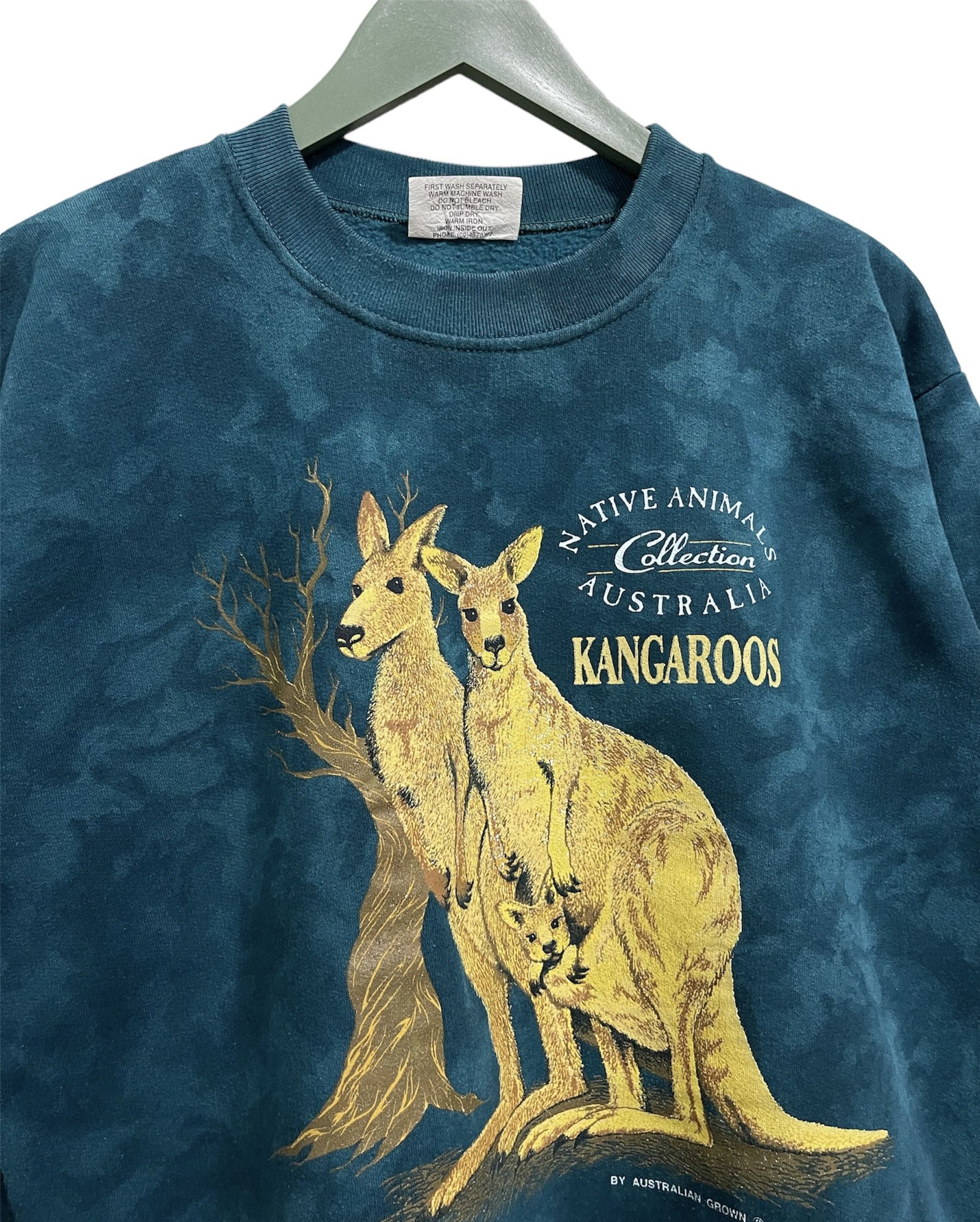Man Made In Australia × Vintage Native Animals Australia Kangaroos Big Logo Asid Wash Size US S / EU 44-46 / 1 - 2 Thumbnail
