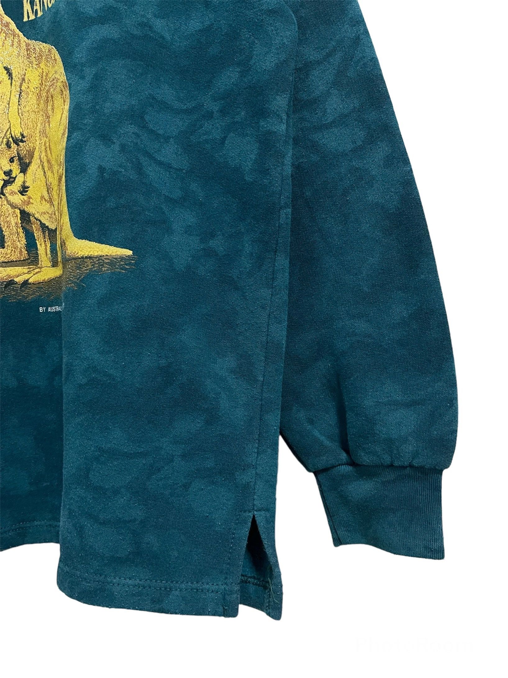 Man Made In Australia × Vintage Native Animals Australia Kangaroos Big Logo Asid Wash Size US S / EU 44-46 / 1 - 3 Thumbnail