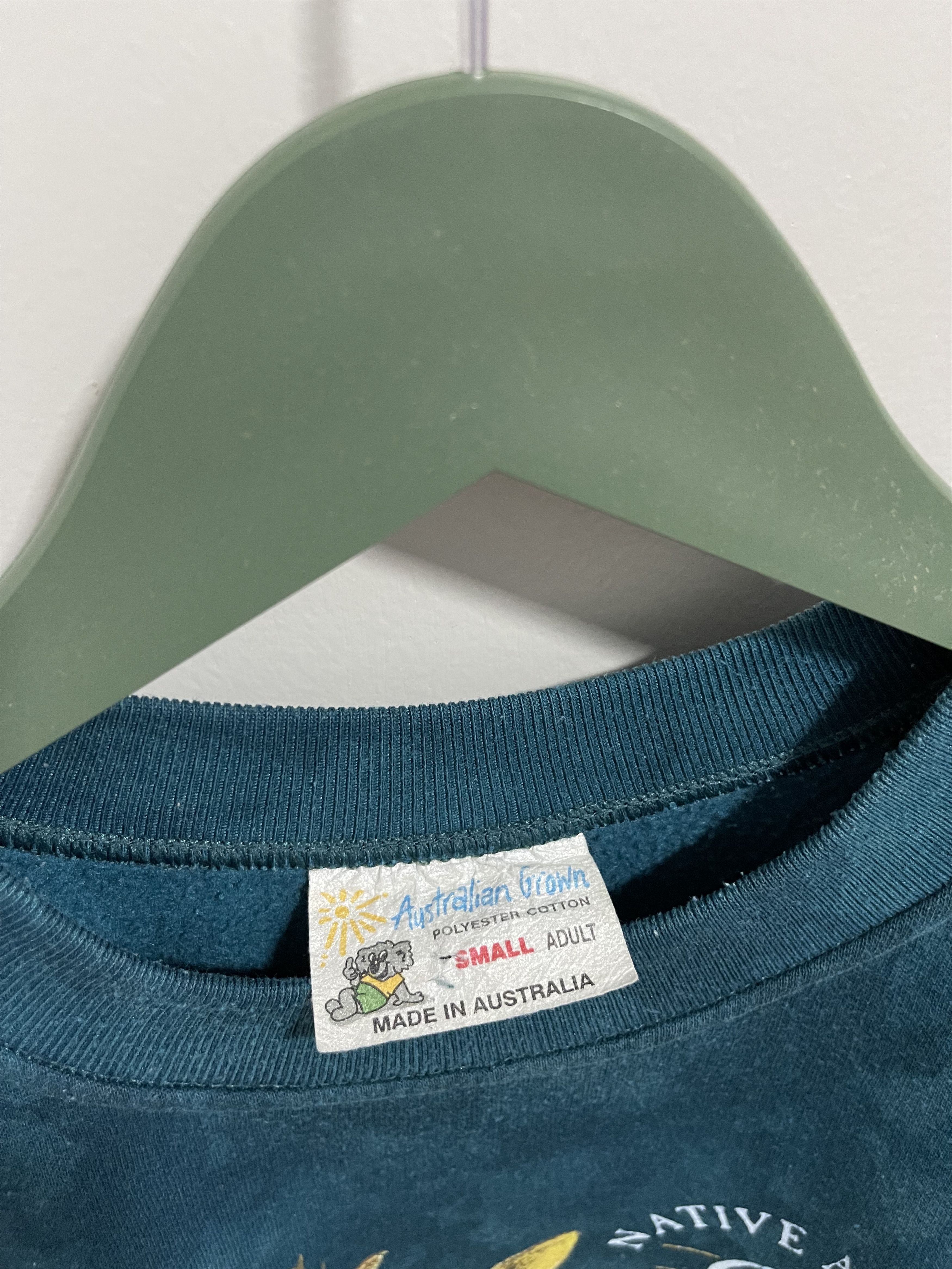 Man Made In Australia × Vintage Native Animals Australia Kangaroos Big Logo Asid Wash Size US S / EU 44-46 / 1 - 6 Thumbnail
